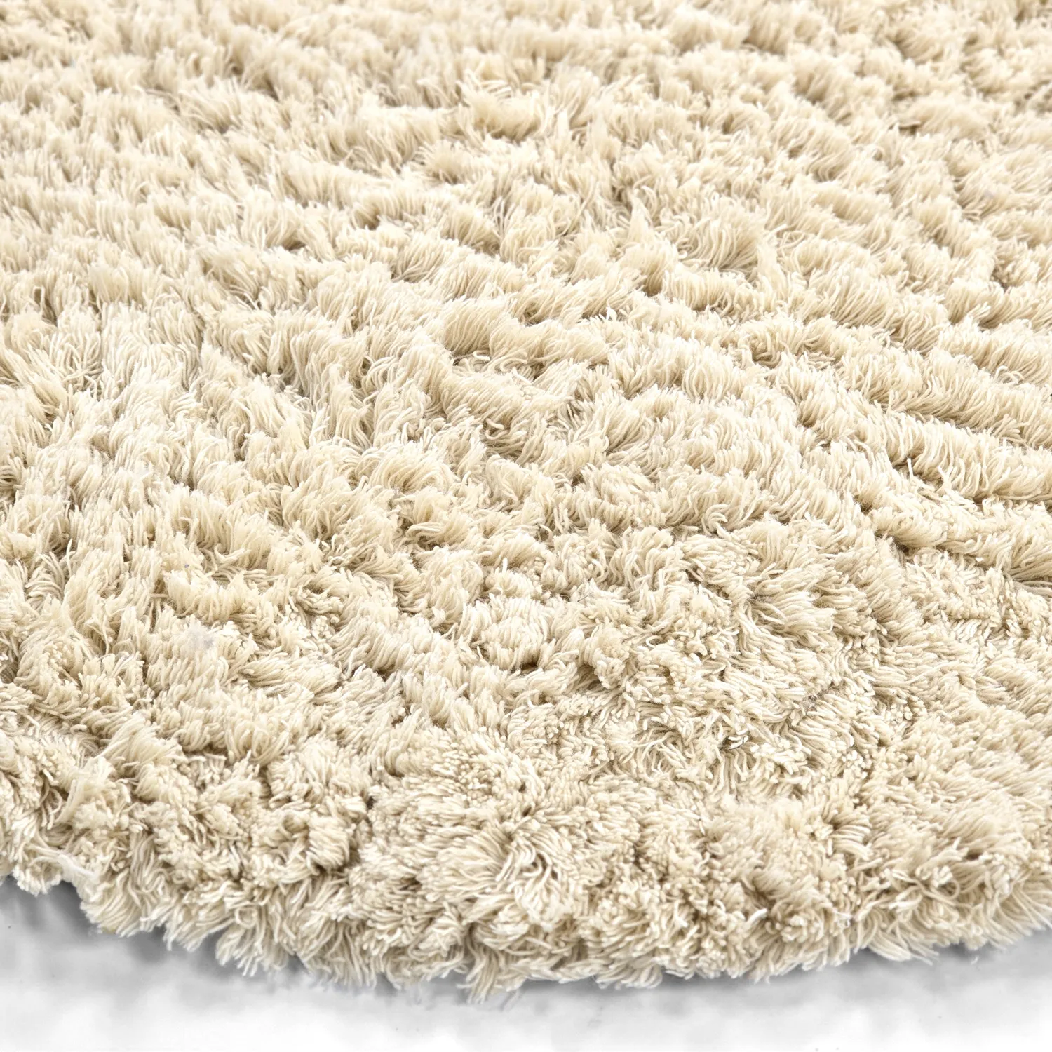 Rundt teppe - Aliste Wool Shaggy (alabaster gleam)