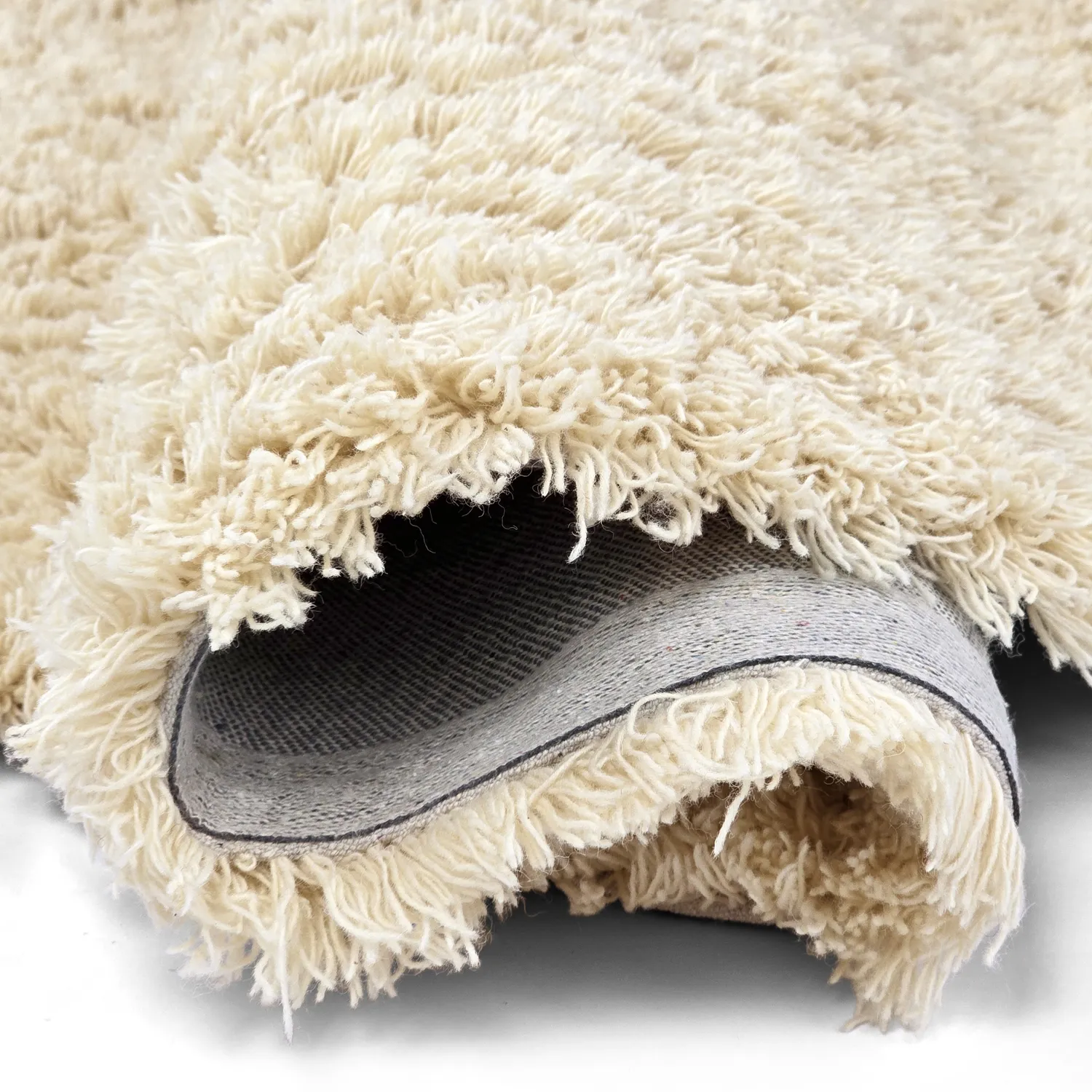 Rundt teppe - Aliste Wool Shaggy (alabaster gleam)