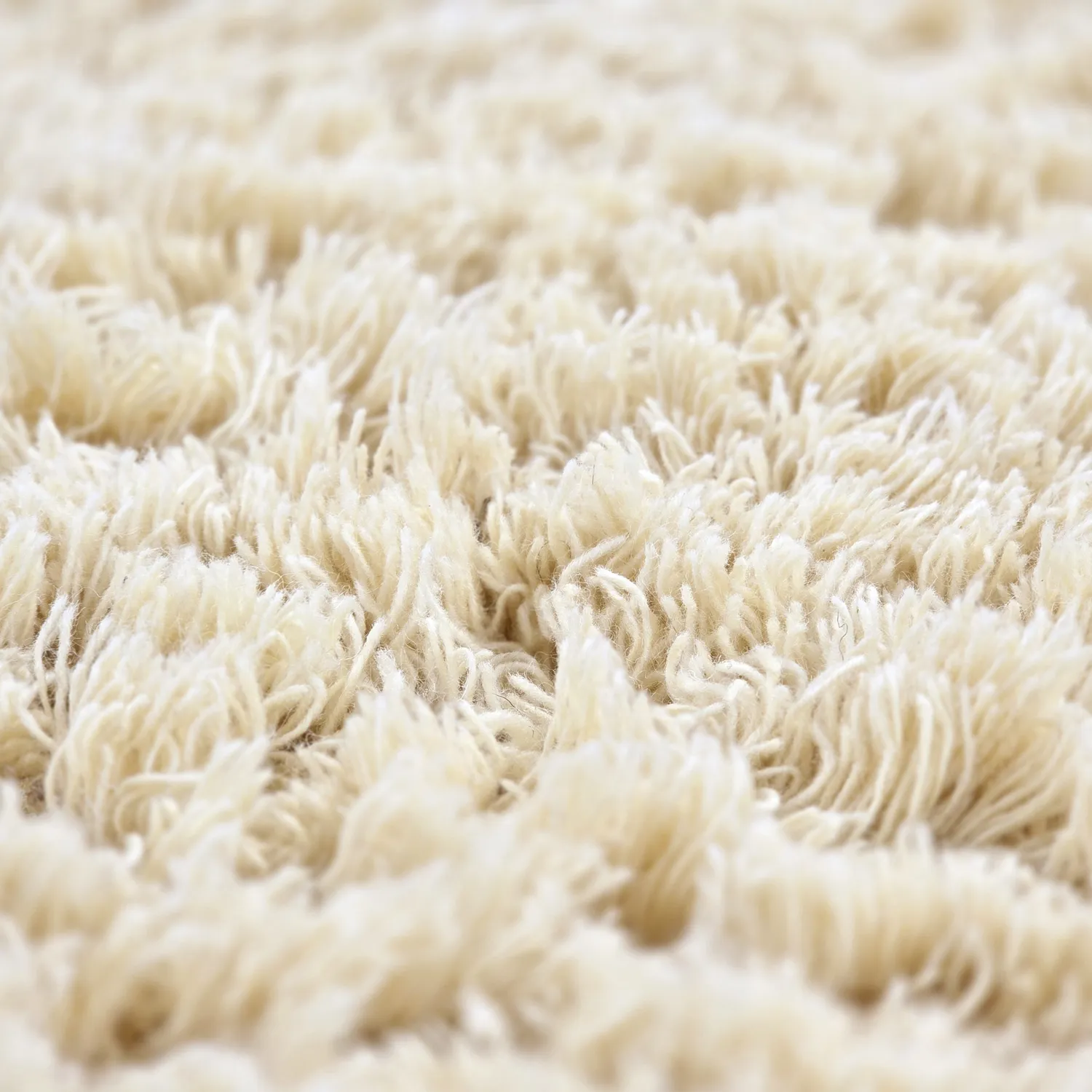 Rundt teppe - Aliste Wool Shaggy (alabaster gleam)