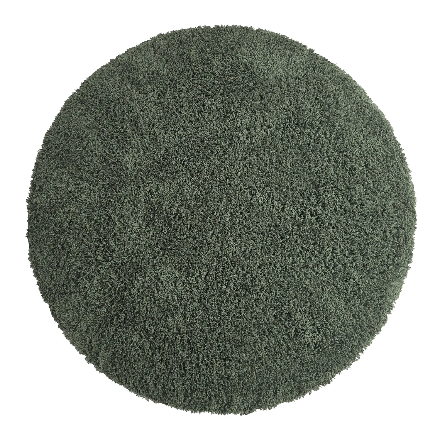 Rundt teppe - Combarro Solid Cotton Shaggy (grønn)