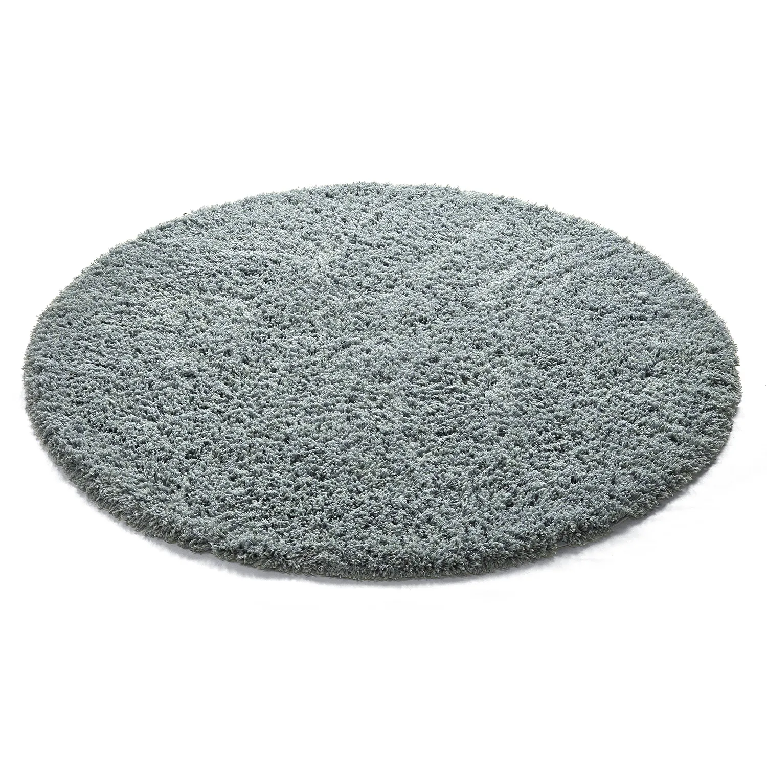 Rundt teppe - Combarro Solid Cotton Shaggy (lyseblått)