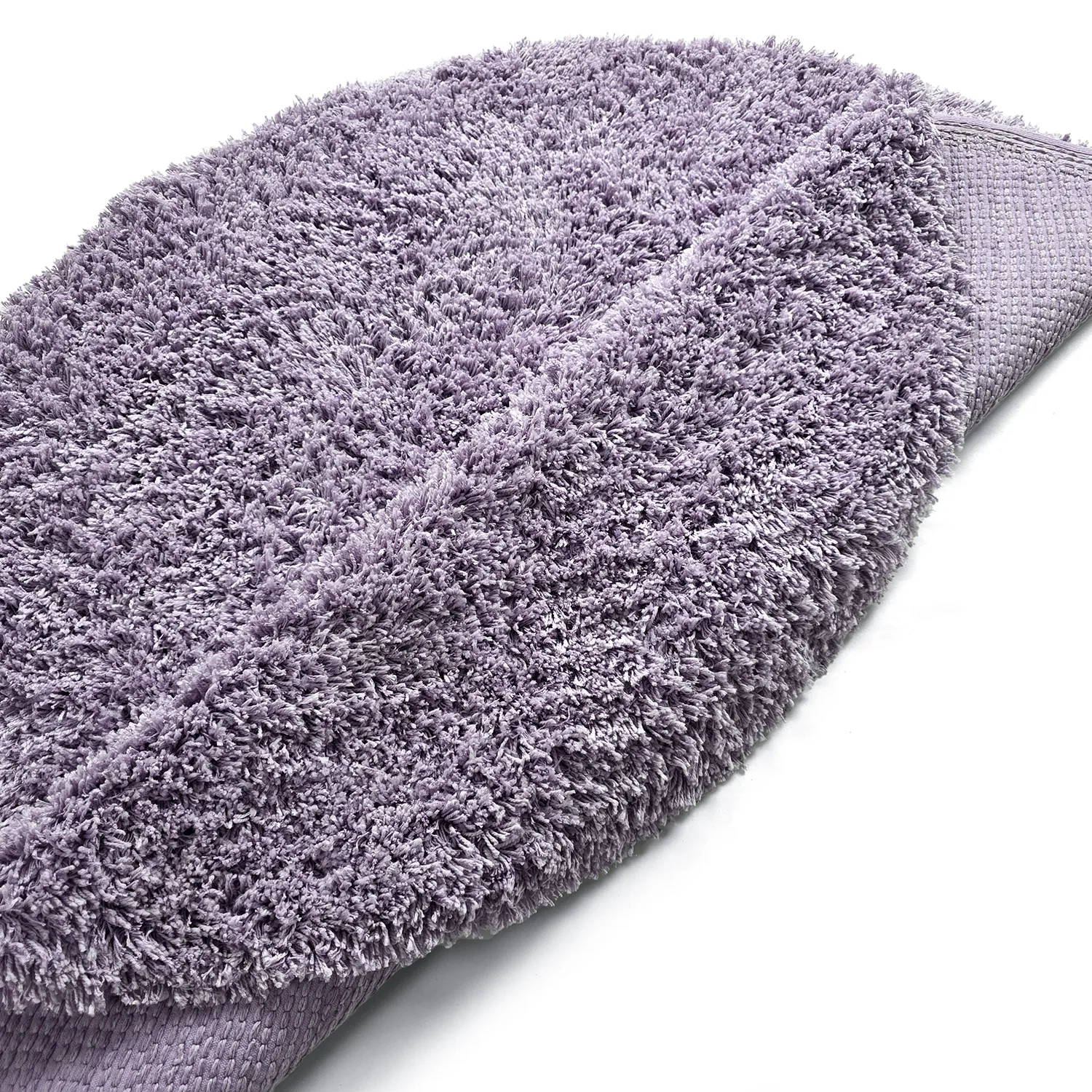 Rundt teppe - Combarro Solid Cotton Shaggy (lys lilla)