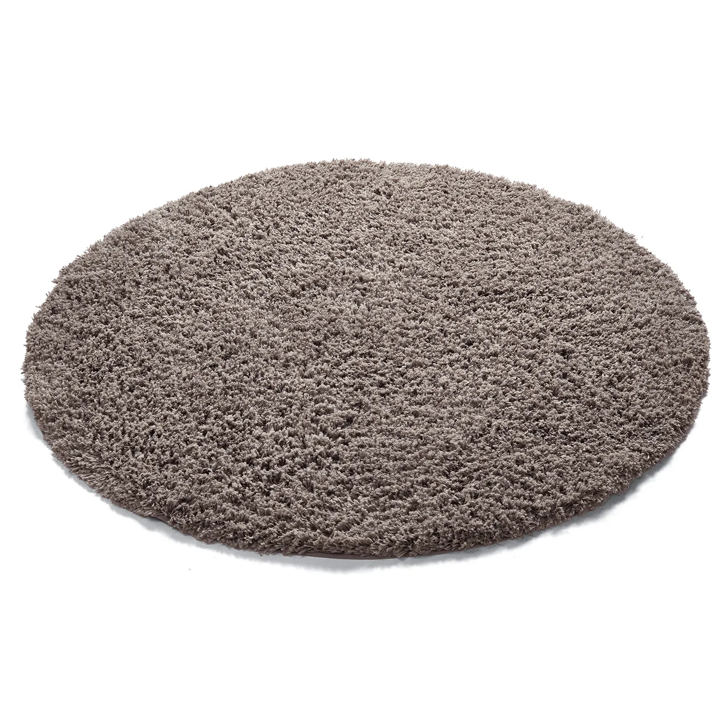Rundt teppe - Combarro Solid Cotton Shaggy (taupe)