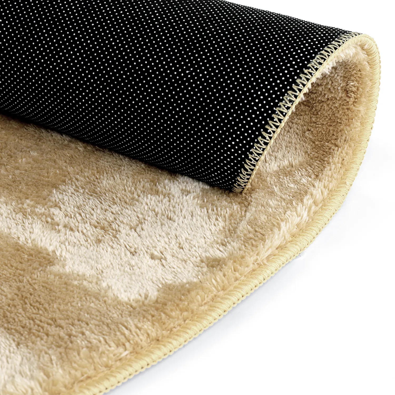 Runde tepper - Aranga Super Soft Fur (mørk beige)
