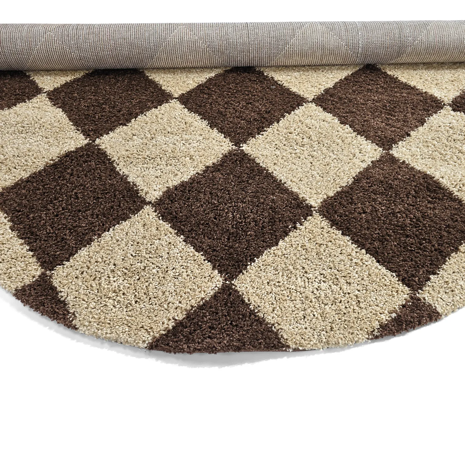 Runde tepper - Albi (brun/beige)