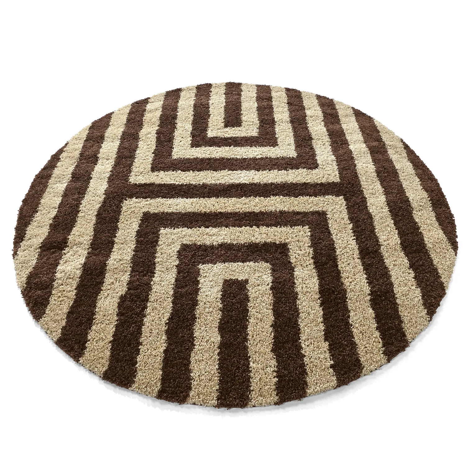 Runde tepper - Imilchil (beige/brun)