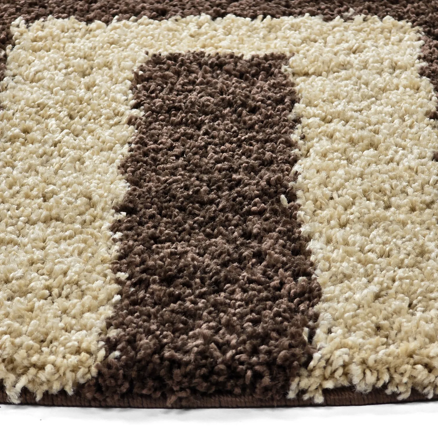 Runde tepper - Imilchil (beige/brun)