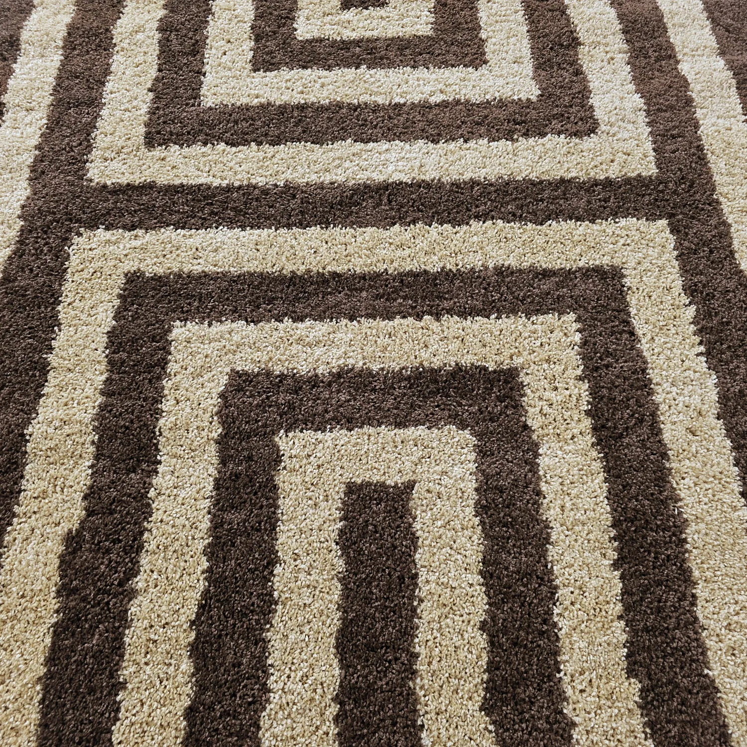 Runde tepper - Imilchil (beige/brun)