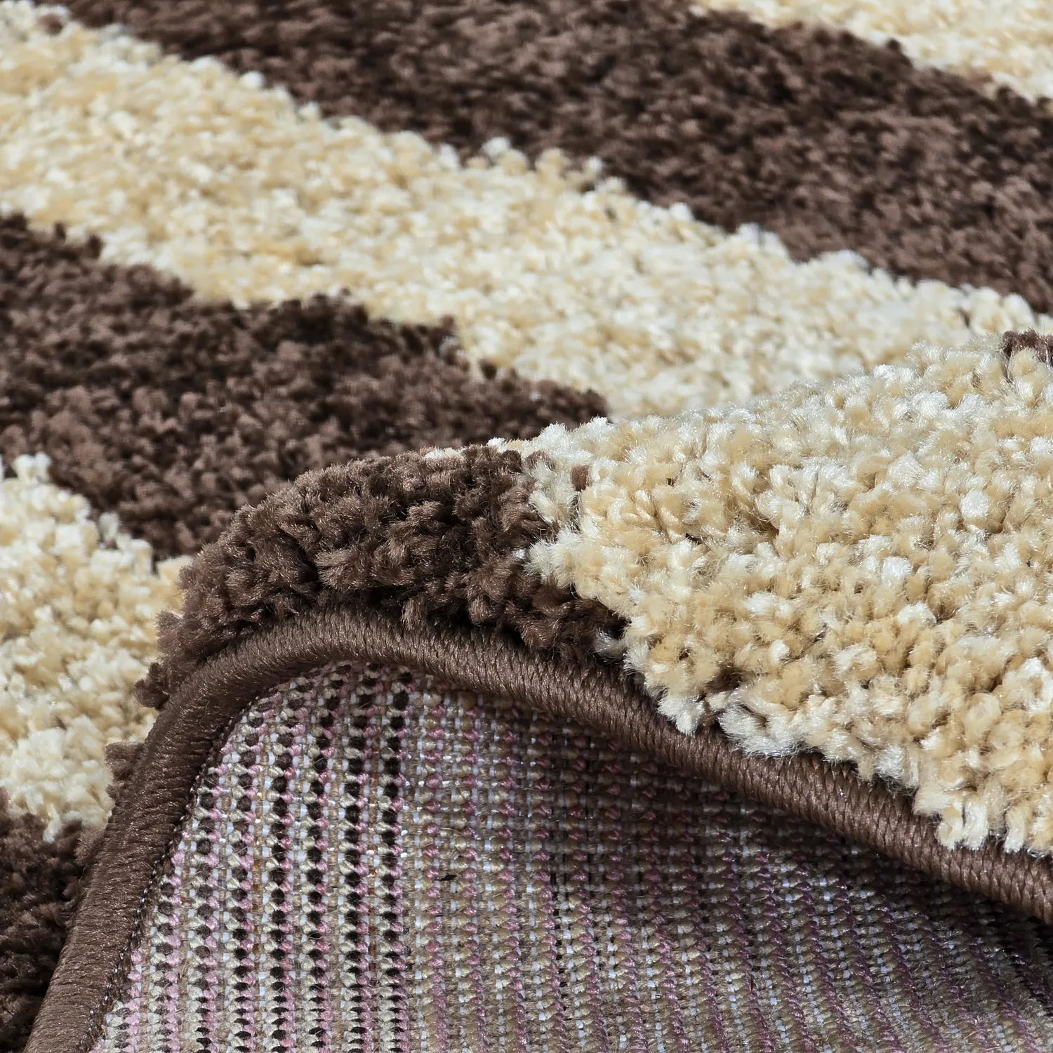 Runde tepper - Imilchil (beige/brun)