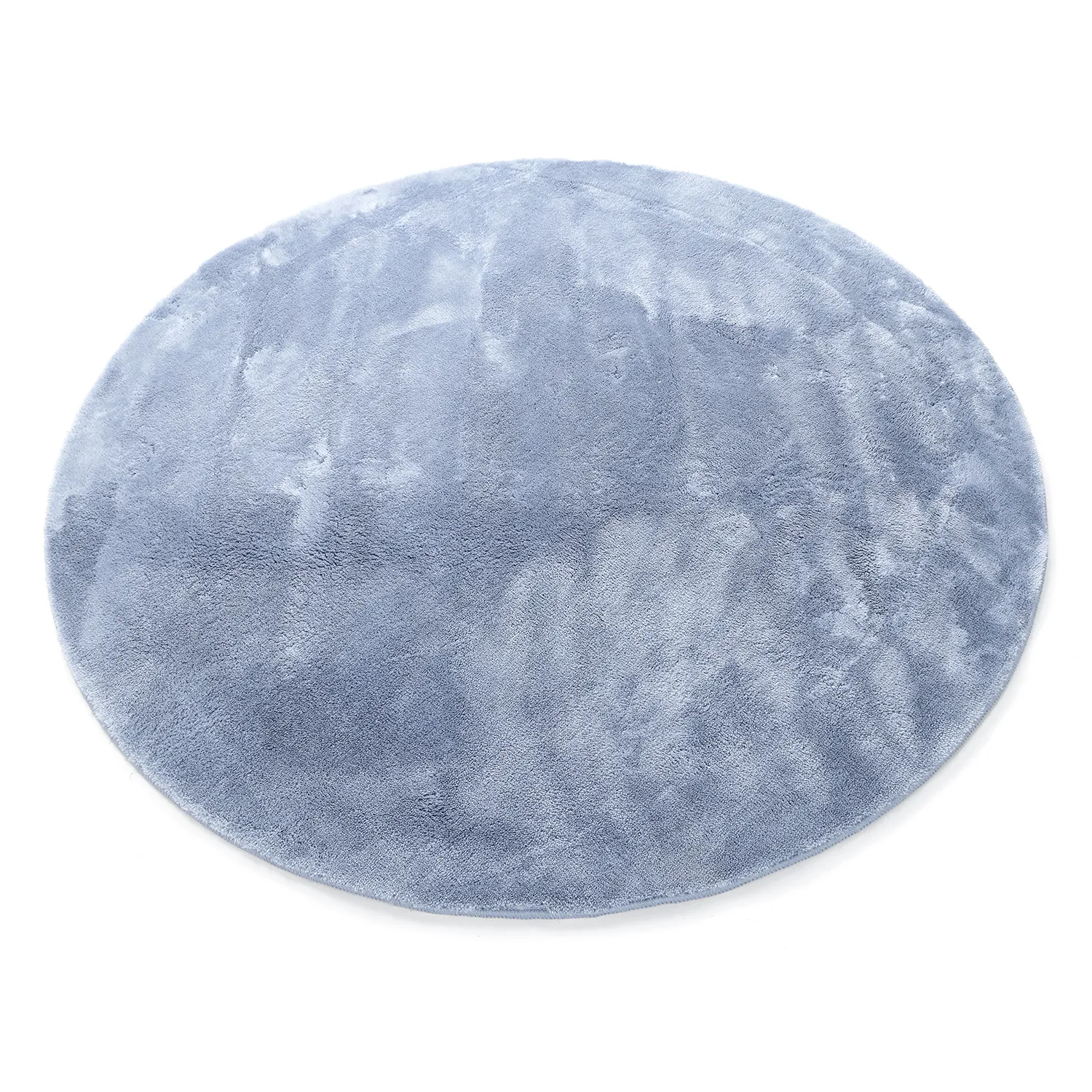 Runde tepper - Aranga Super Soft Fur (stålblå)