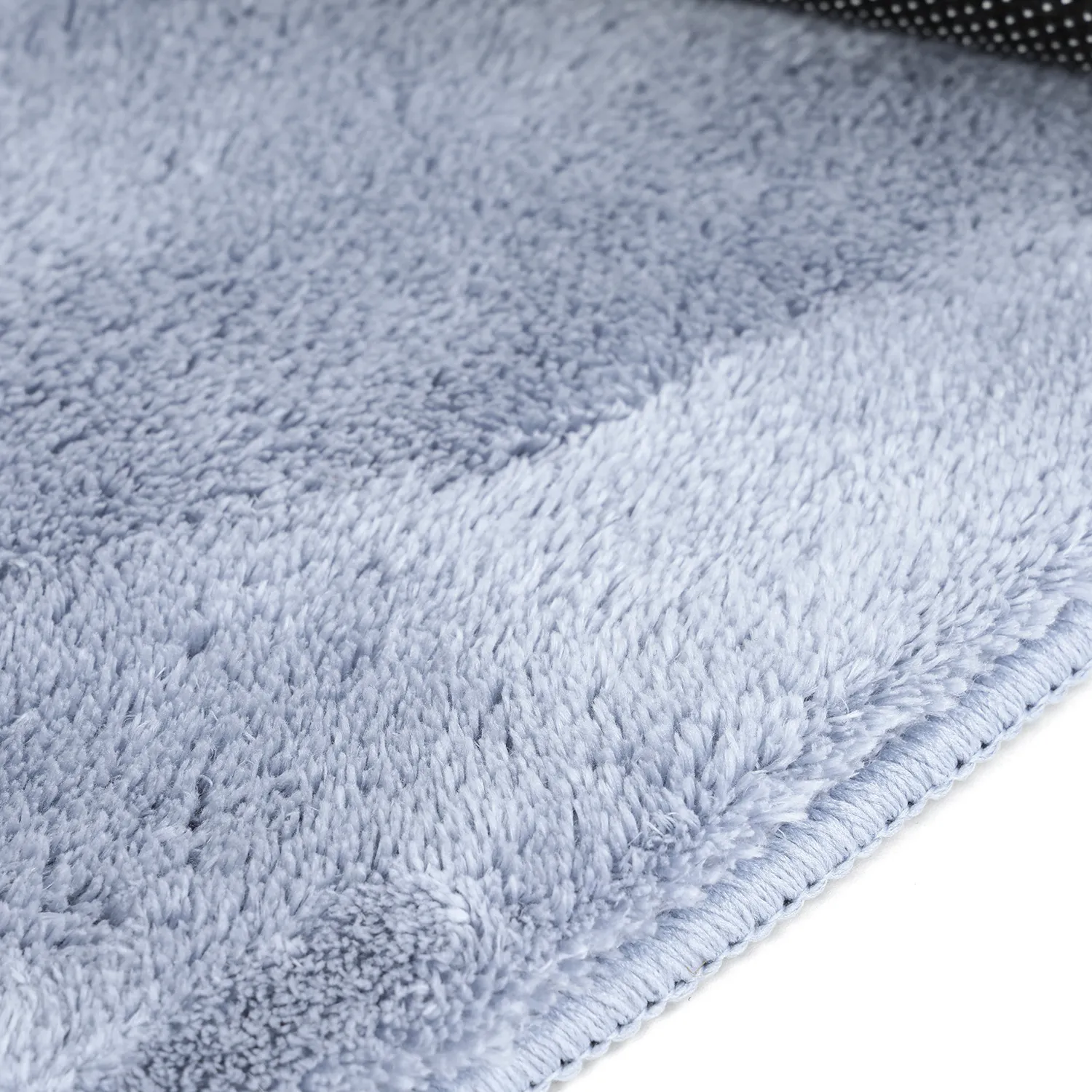 Runde tepper - Aranga Super Soft Fur (stålblå)