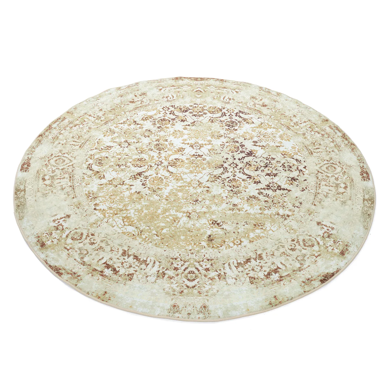 Rundt teppe - Denizli (beige)