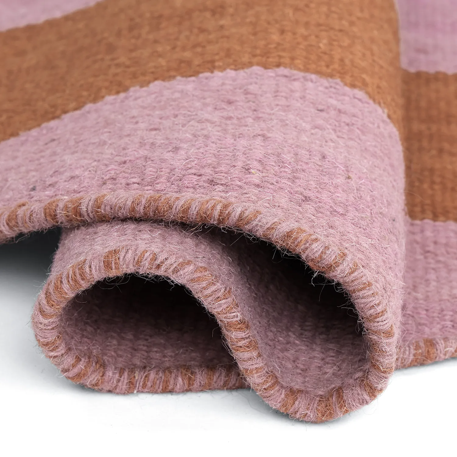 Rundt teppe - Garine (oransje/rosa)