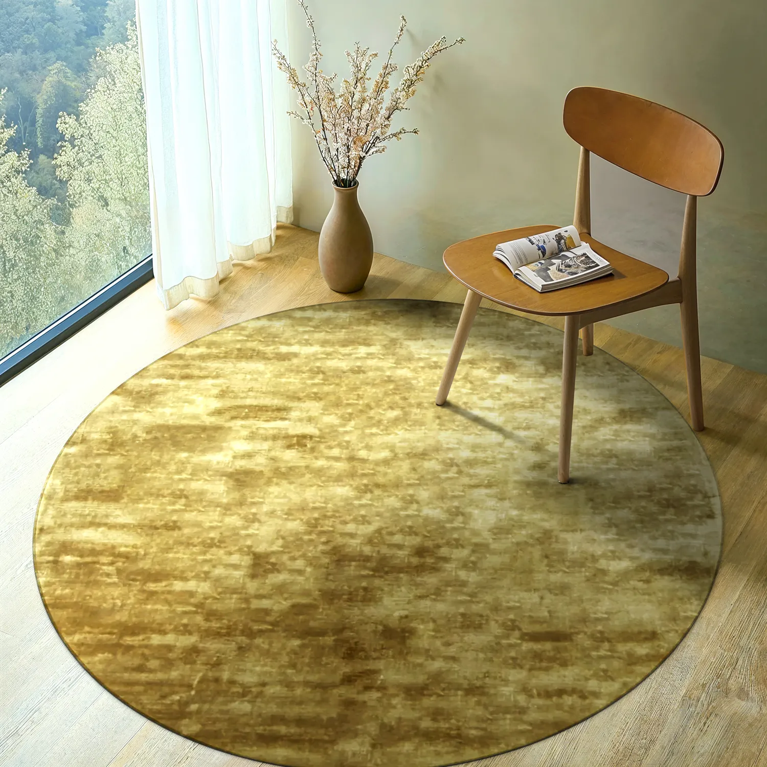 Rundt teppe - Jodhpur Special Luxury Edition (gold)