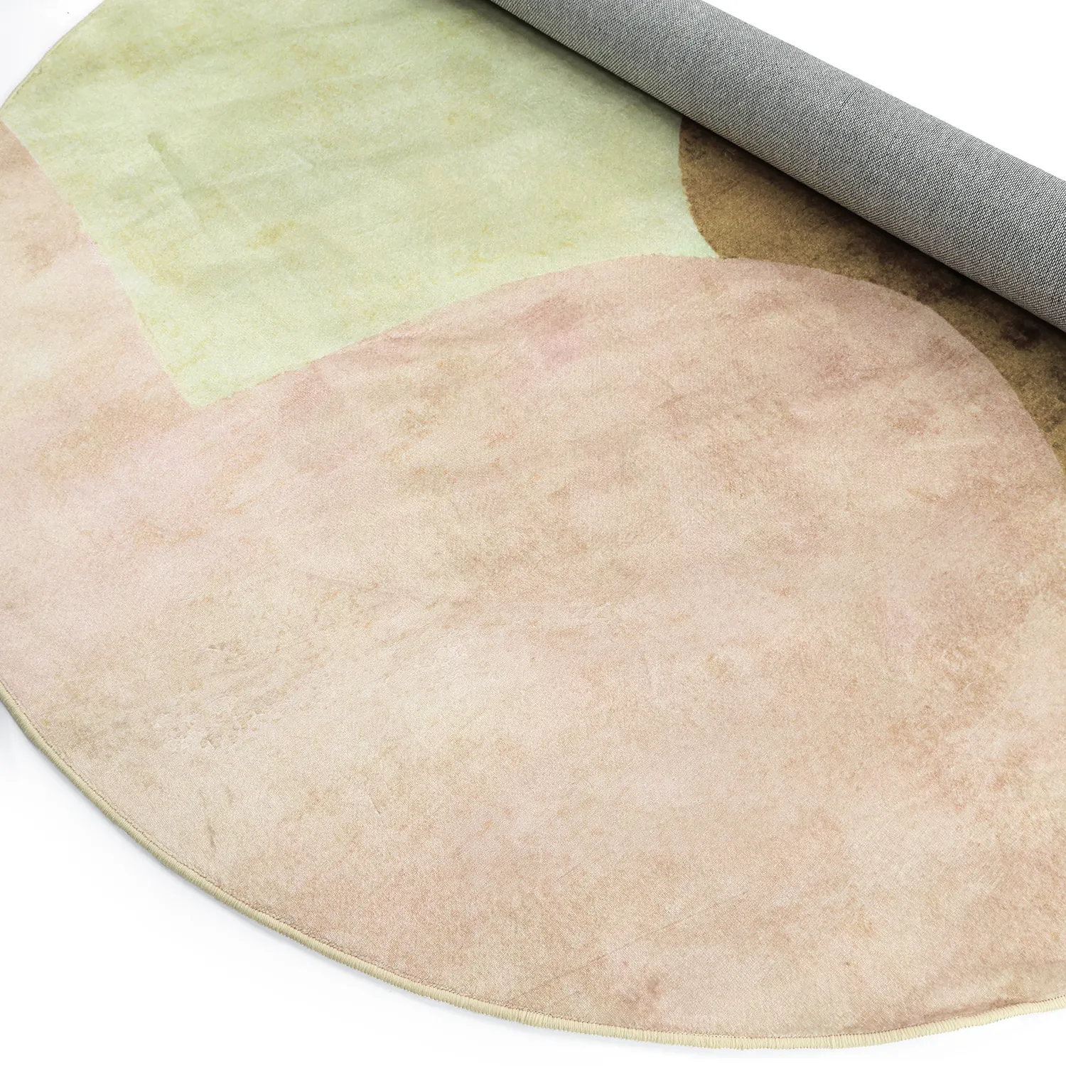 Rundt teppe - Lazio (beige/rosa)