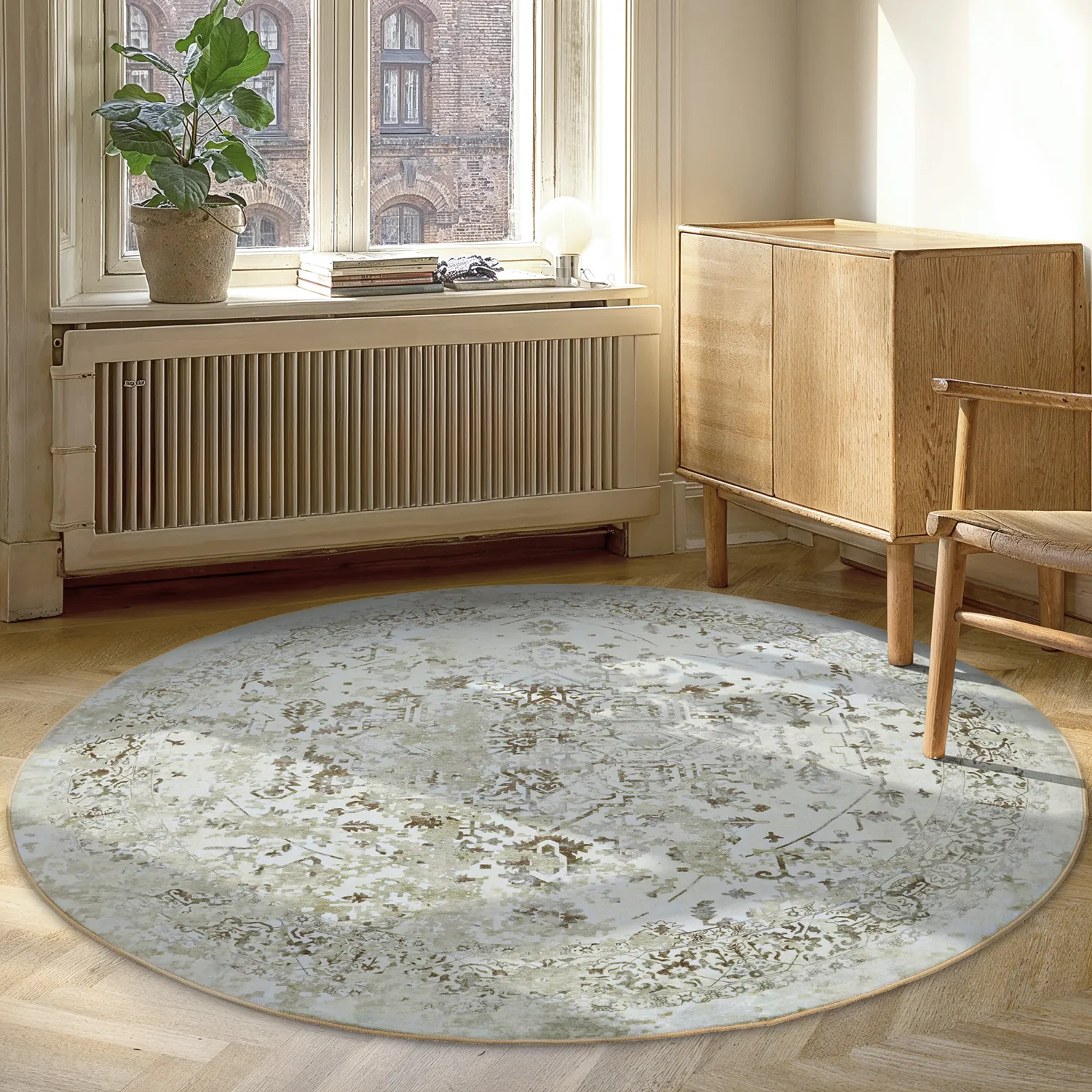 Rundt teppe - Mateur (beige)