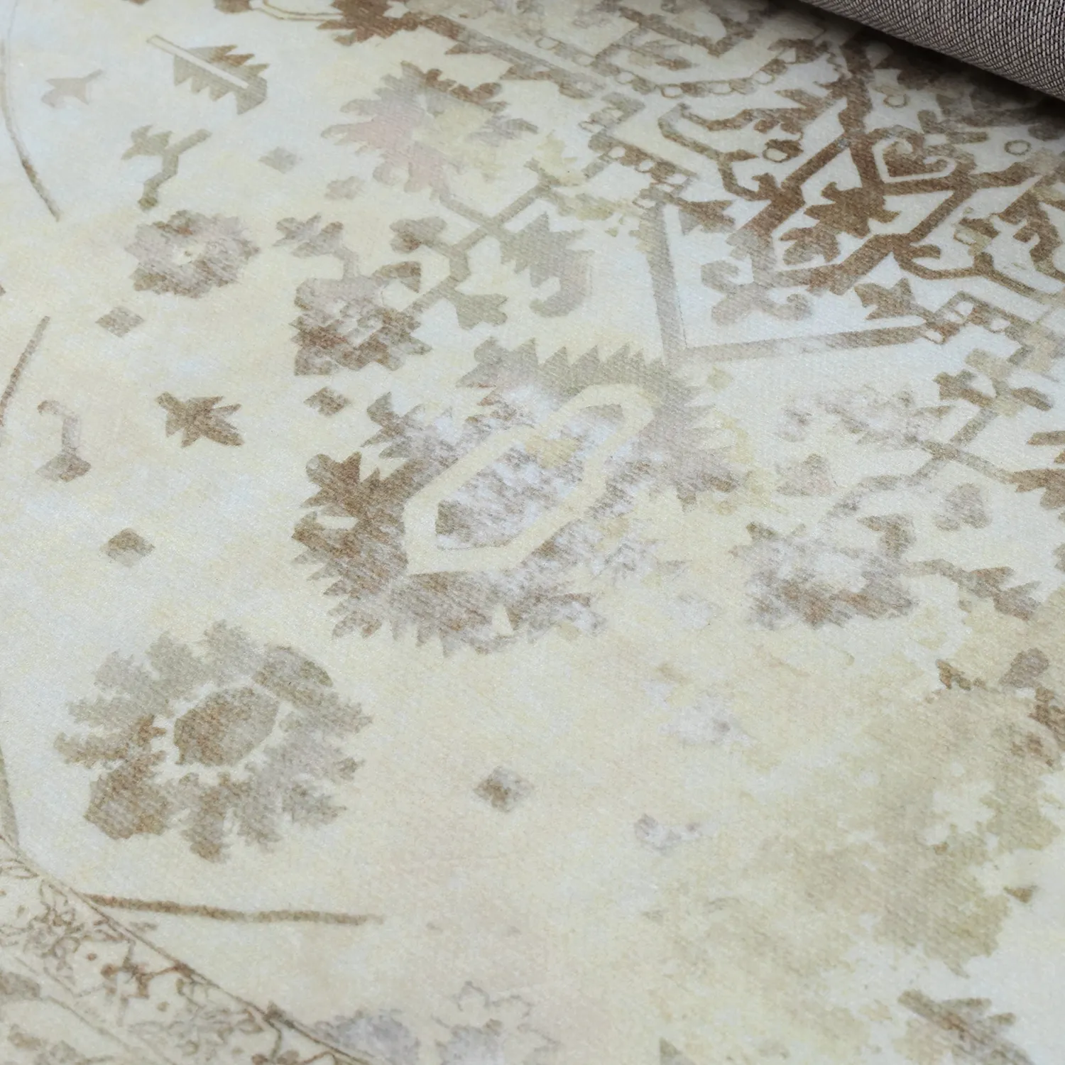 Rundt teppe - Mateur (beige)