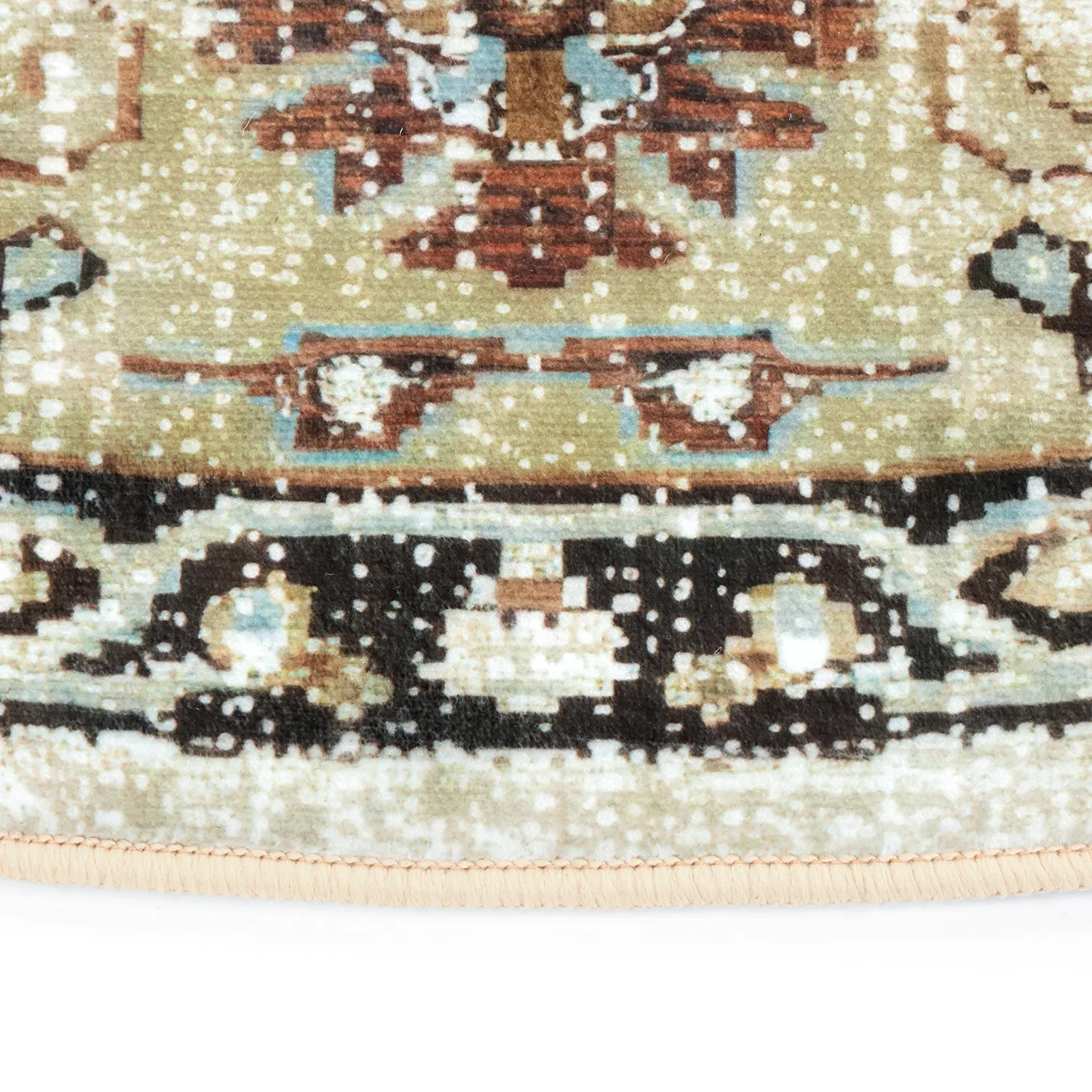 Rundt teppe - Siliana (beige)