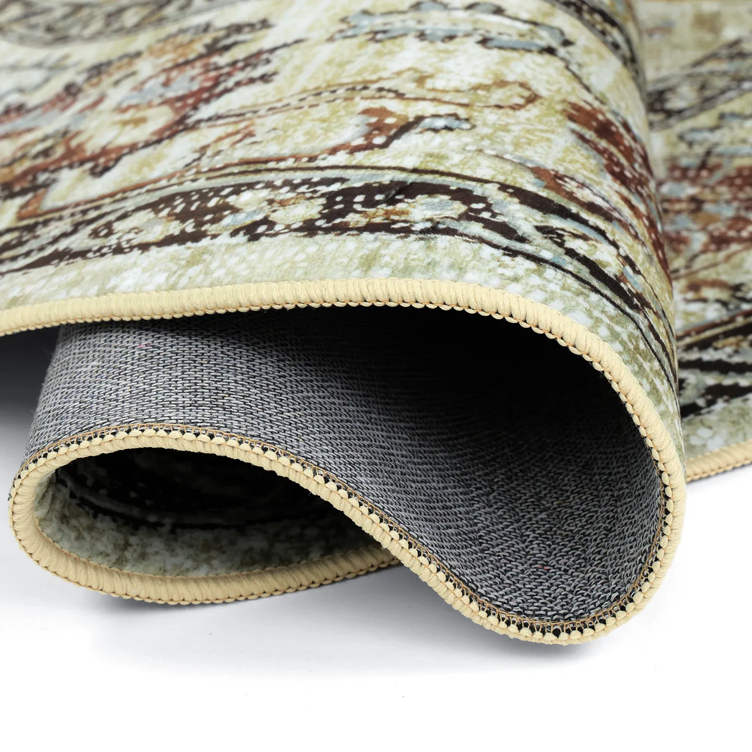 Rundt teppe - Siliana (beige)