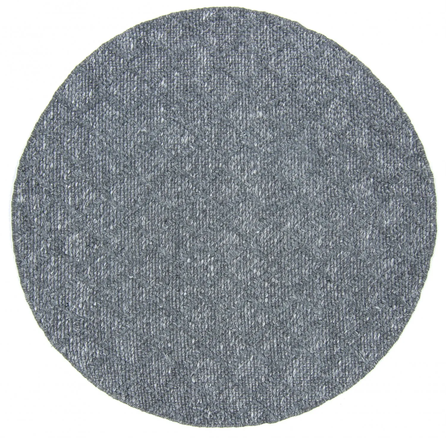 Runde tepper - Rut (Mørkegrå)