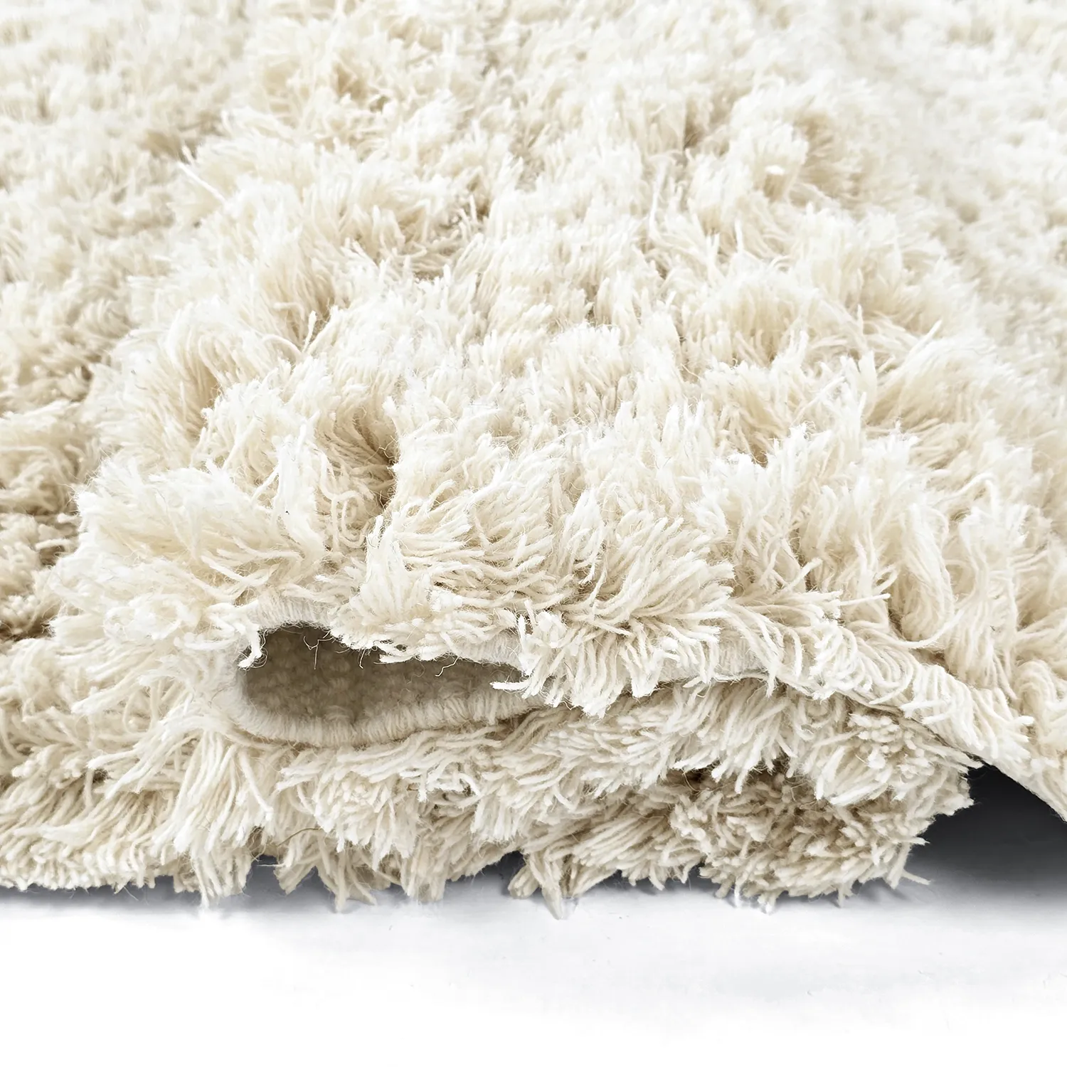Ryetepper - Fassale Hand Woven Wool Shaggy (hvit)