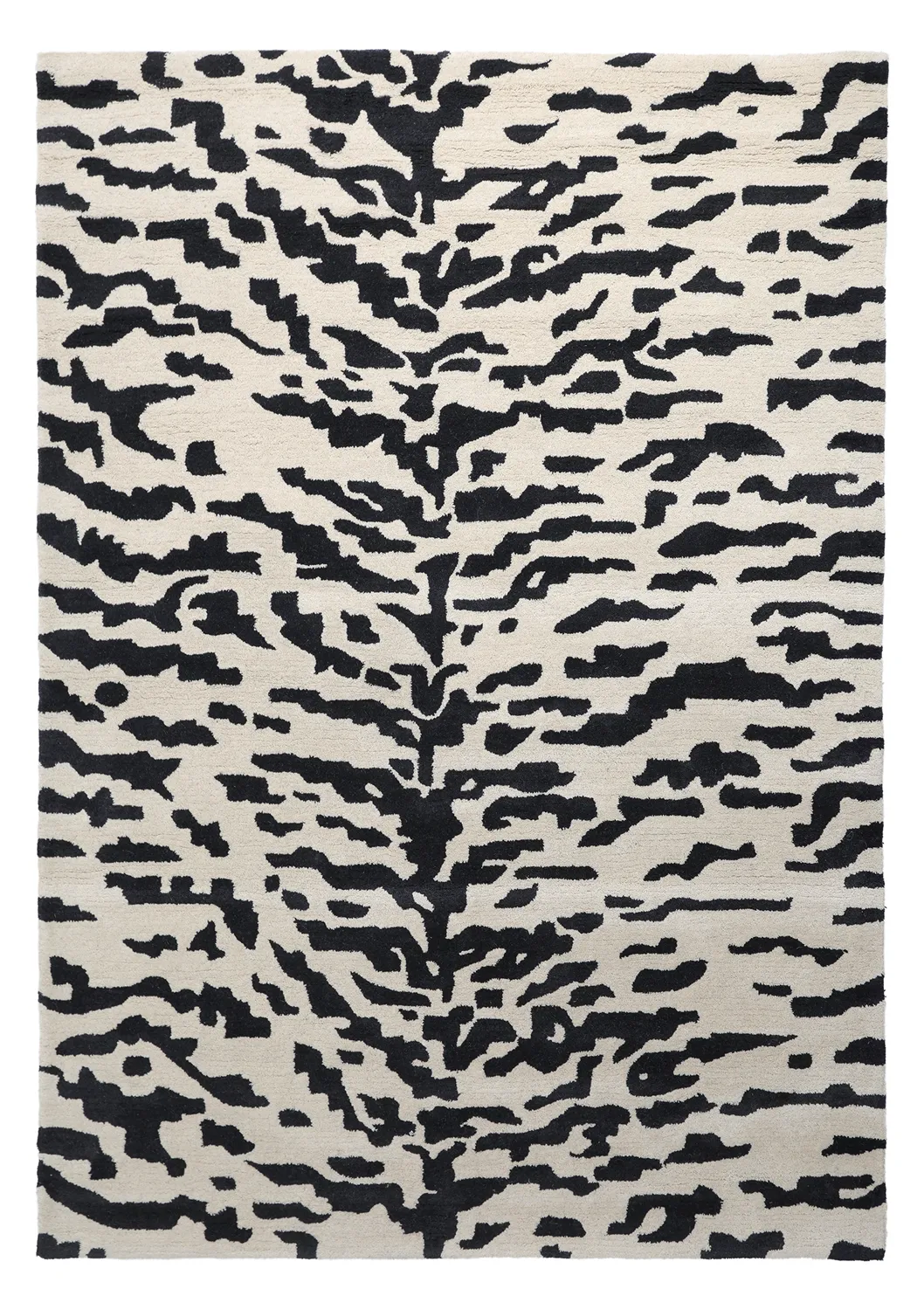Ryetepper - Zebra Tufted Wool Premium (hvit/svart)