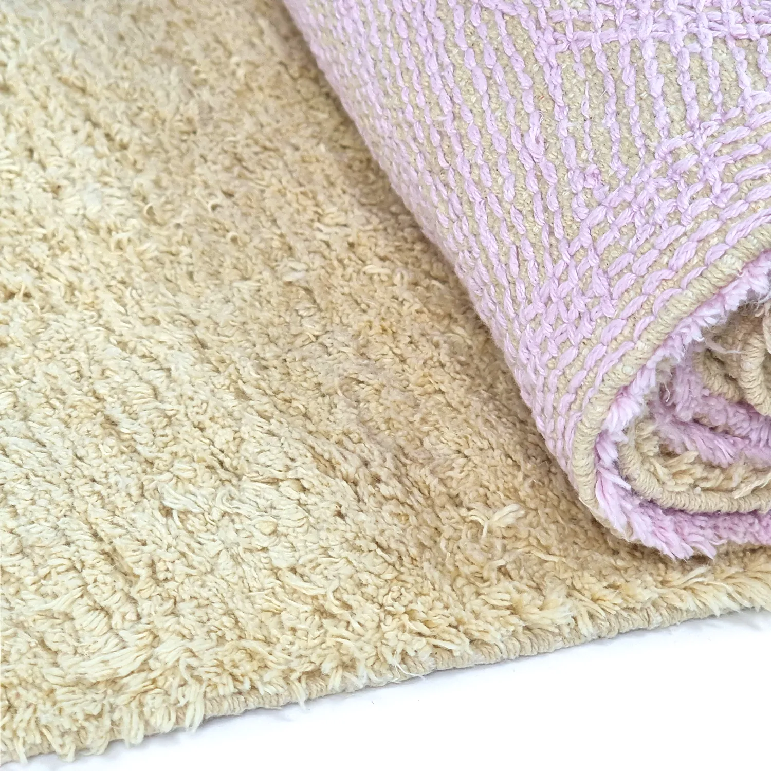 Ryetepper - Amira Natural Cotton Shaggy (beige/lilla)