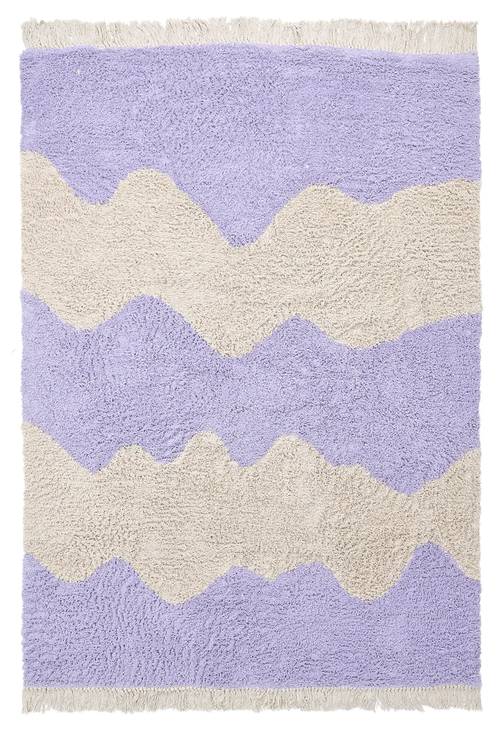 Ryetepper - Amira Natural Cotton Shaggy (lilla/beige)