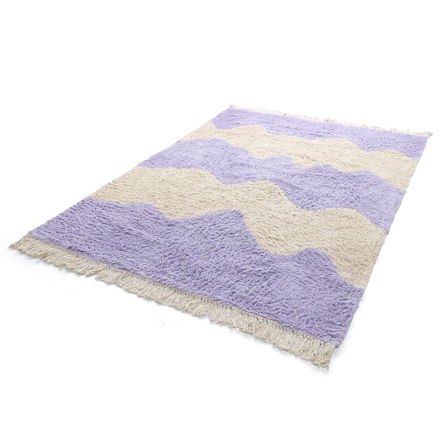 Ryetepper - Amira Natural Cotton Shaggy (lilla/beige)