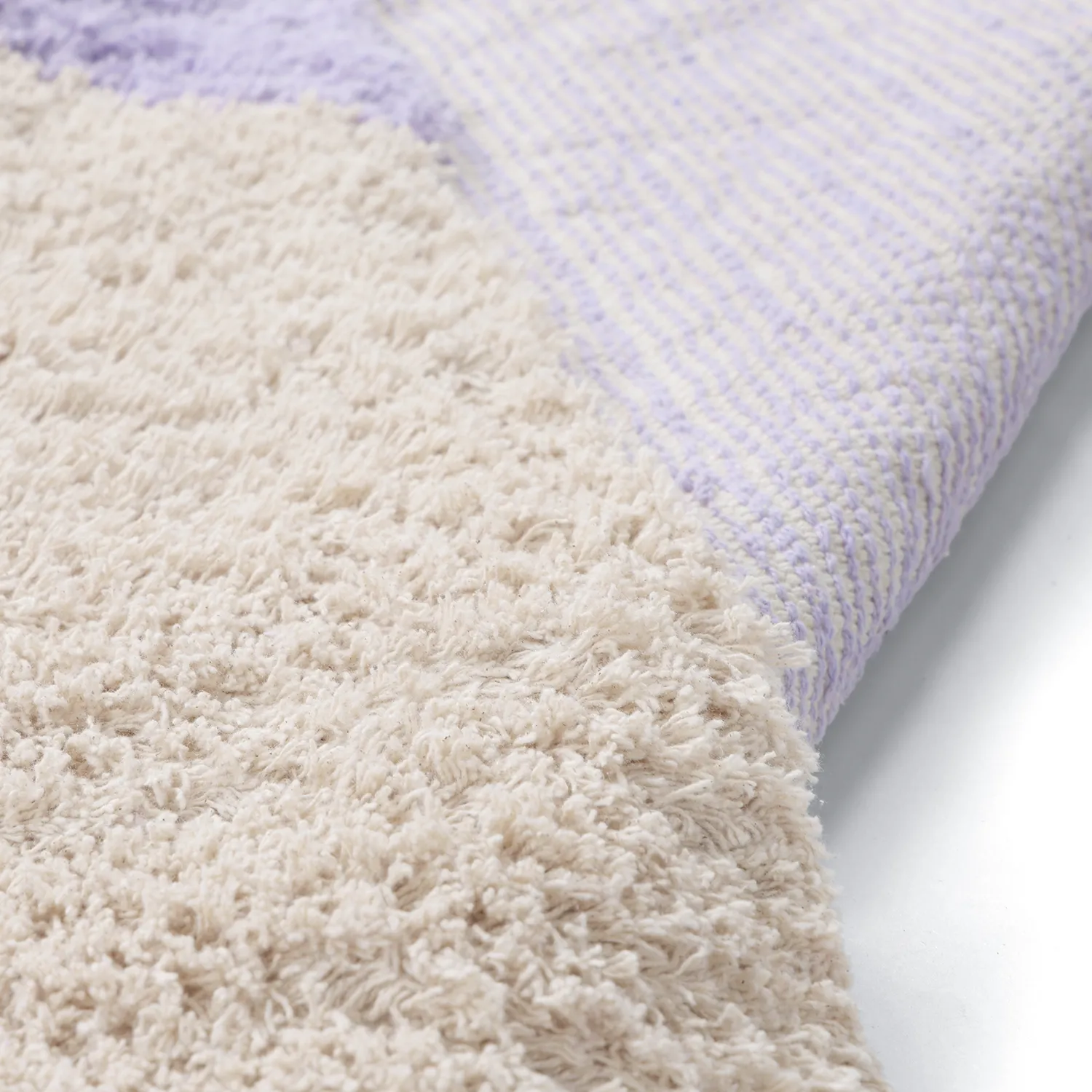 Ryetepper - Amira Natural Cotton Shaggy (lilla/beige)