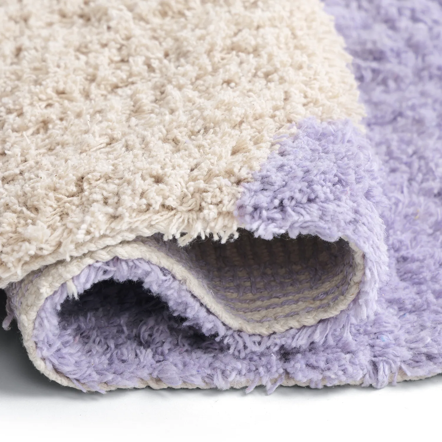 Ryetepper - Amira Natural Cotton Shaggy (lilla/beige)