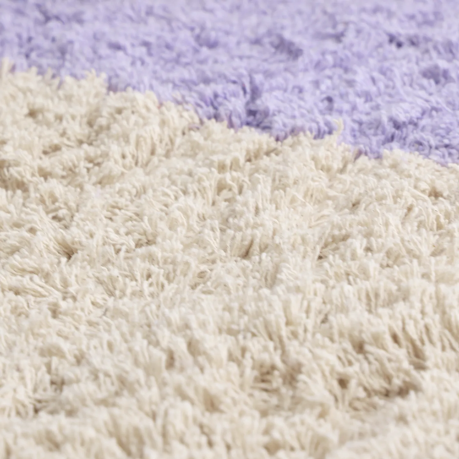 Ryetepper - Amira Natural Cotton Shaggy (lilla/beige)
