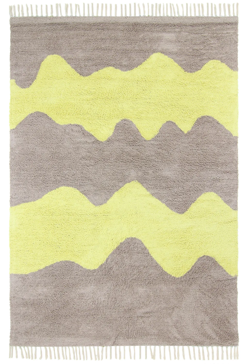 Ryetepper - Amira Natural Cotton Shaggy (taupe/gul)