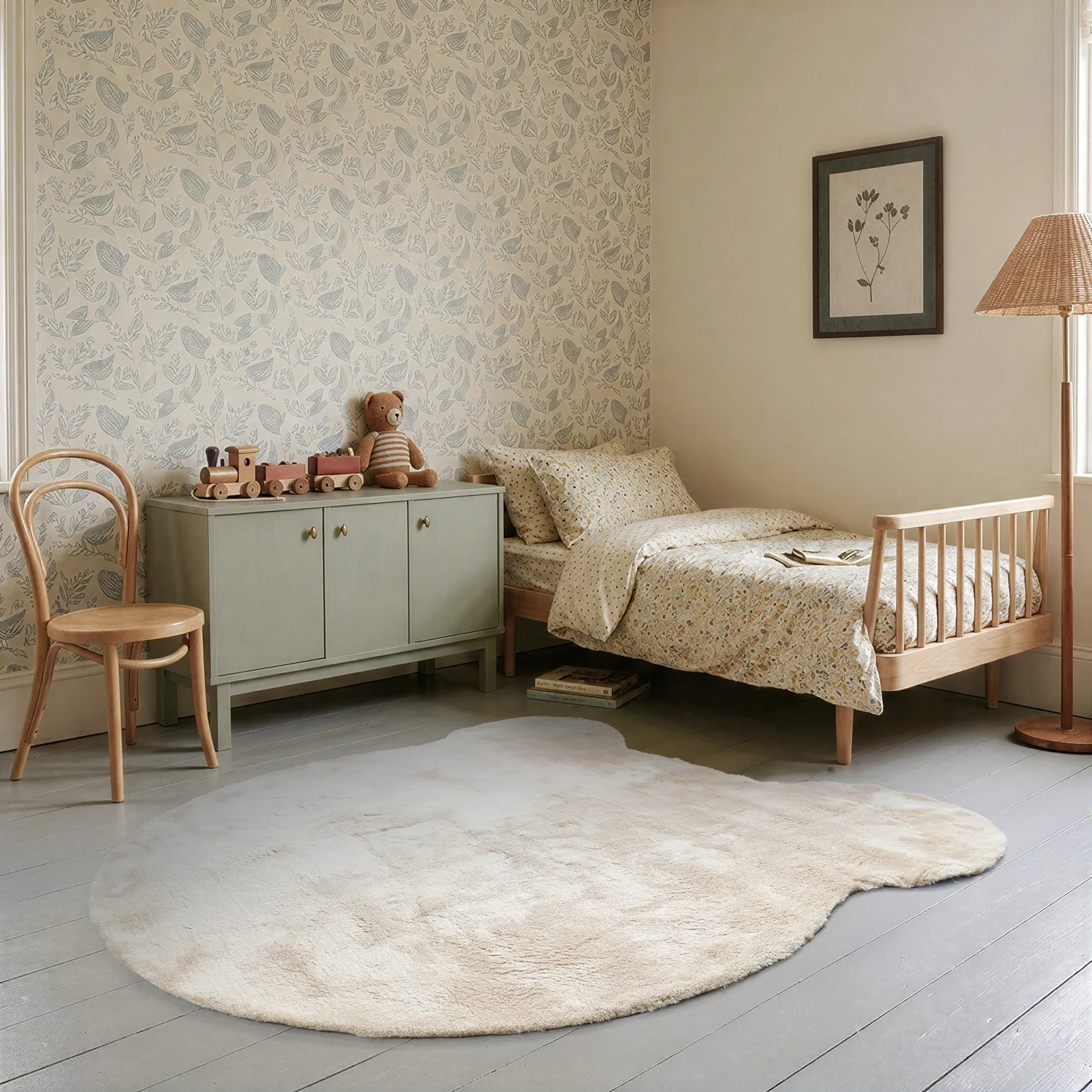 Barneteppe - Aranga Super Soft Bear (beige)