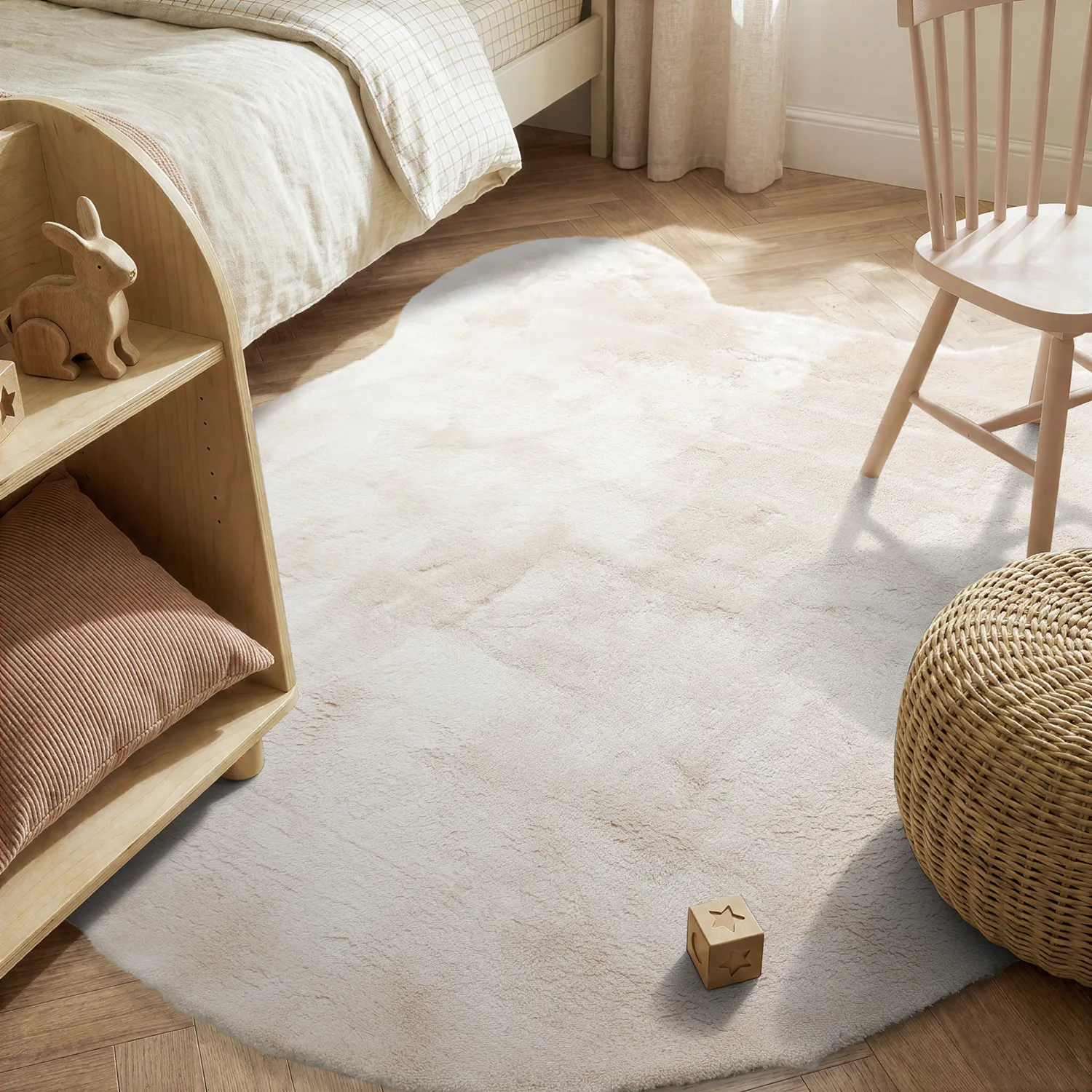 Barneteppe - Aranga Super Soft Bear (beige)