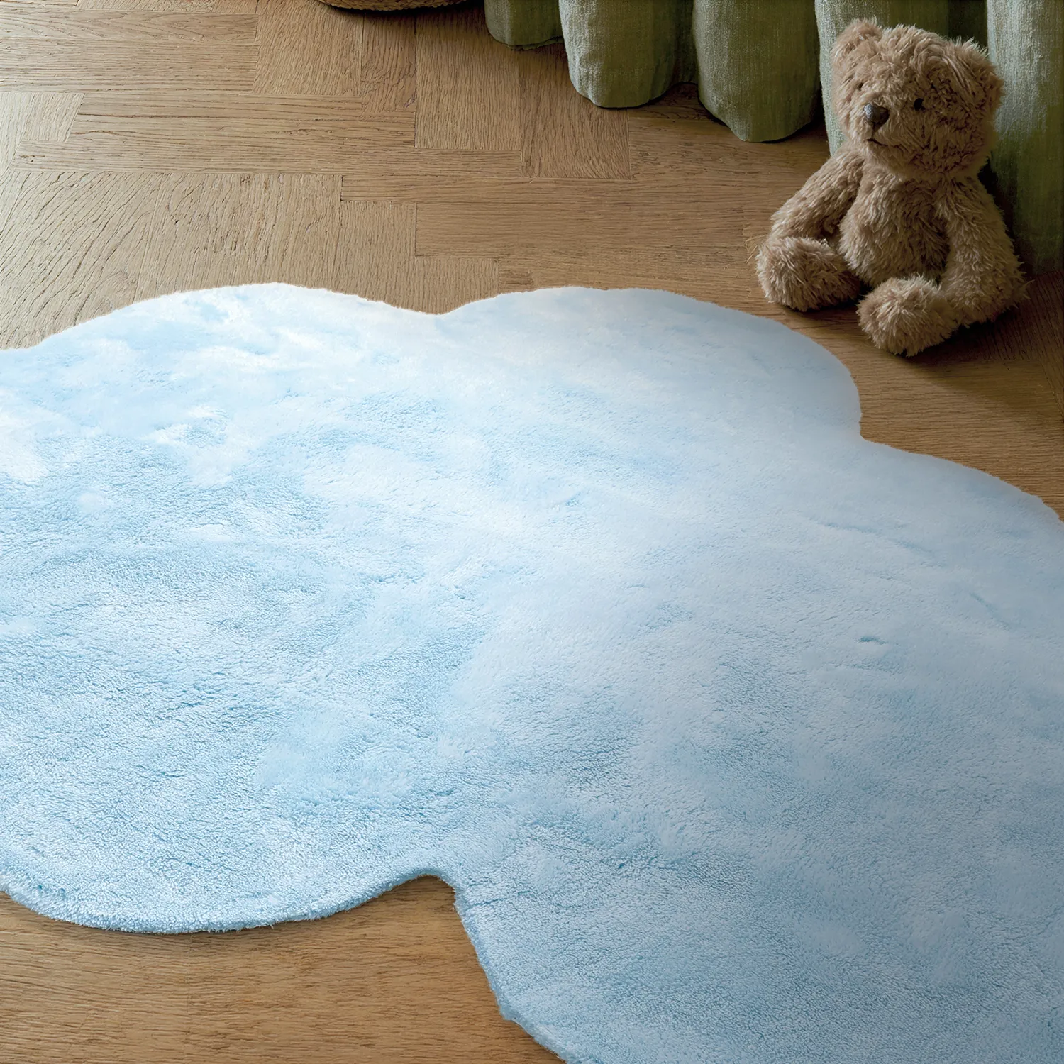 Barneteppe - Aranga Super Soft Cloud (lyseblått)