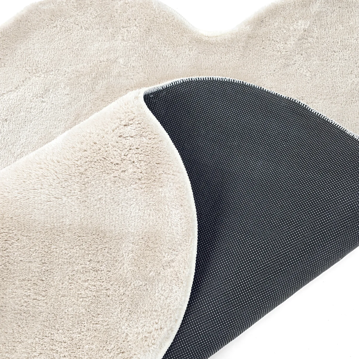 Bølget ryeteppe - Aranga Super Soft Fur (beige)