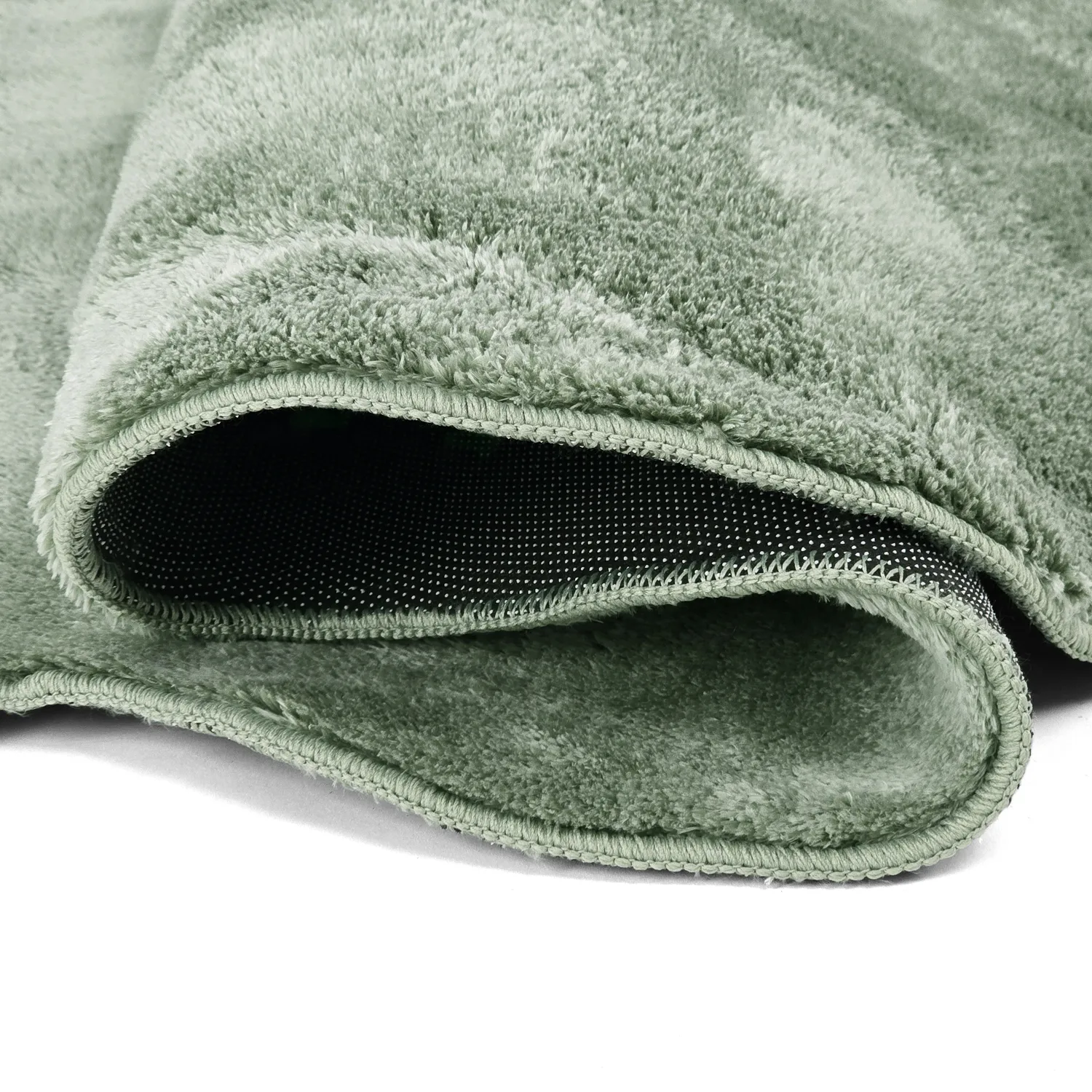 Bølget ryeteppe - Aranga Super Soft Fur (grønn)