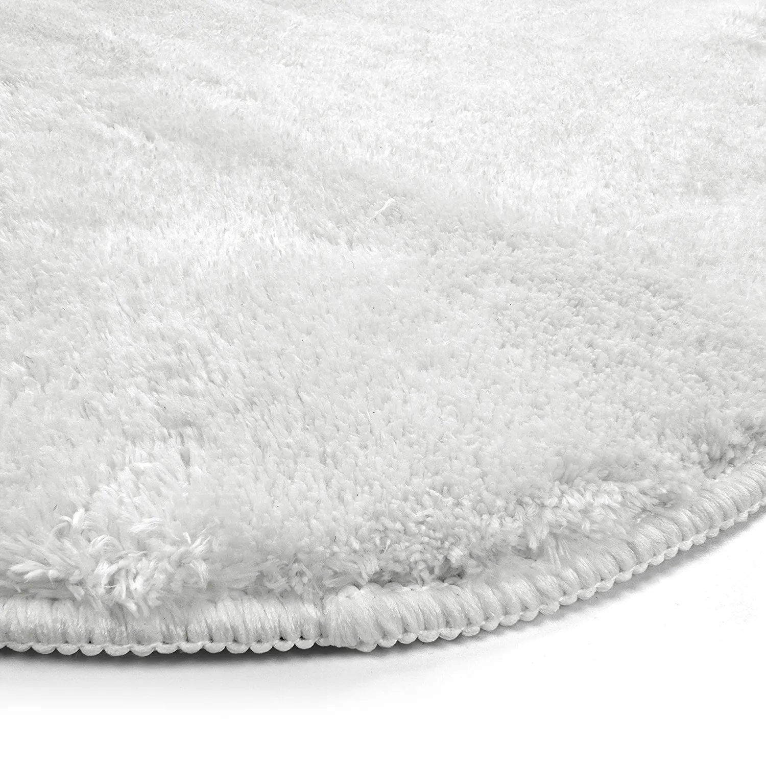 Bølget ryeteppe - Aranga Super Soft Fur (hvit)
