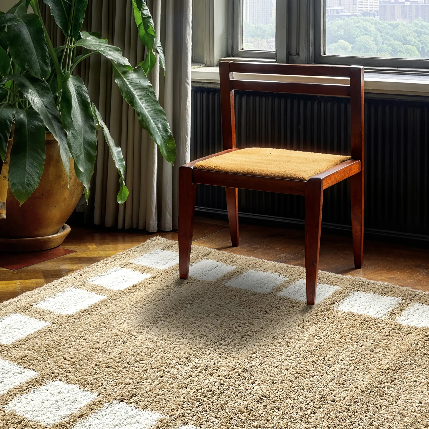 Ryetepper - Asilah (beige/hvit)