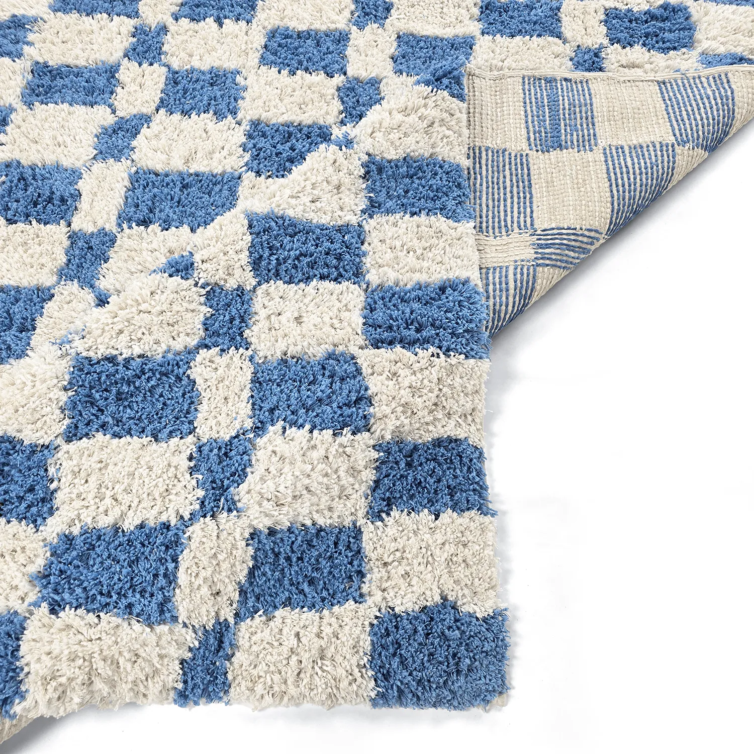 Ryetepper - Atrani Natural Cotton Shaggy (blå)