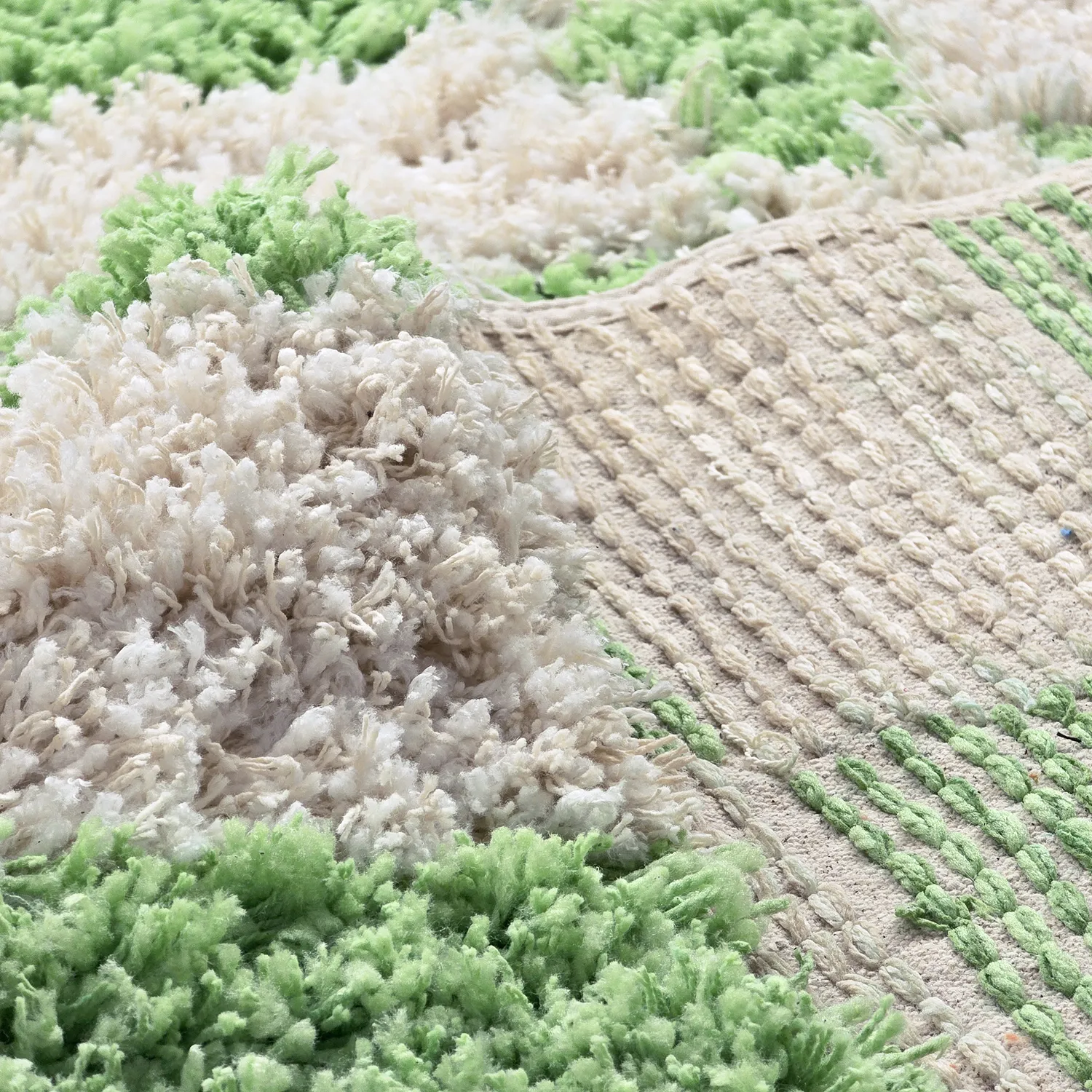 Ryetepper - Atrani Natural Cotton Shaggy (grønn)