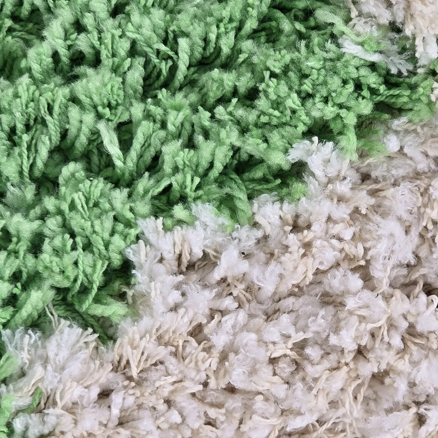 Ryetepper - Atrani Natural Cotton Shaggy (grønn)