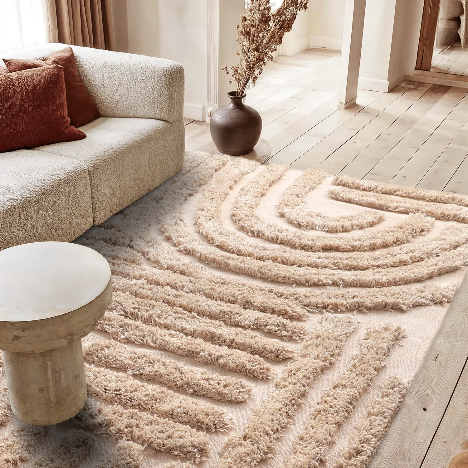 Ryetepper - Cazorla Natural Cotton Shaggy (beige)
