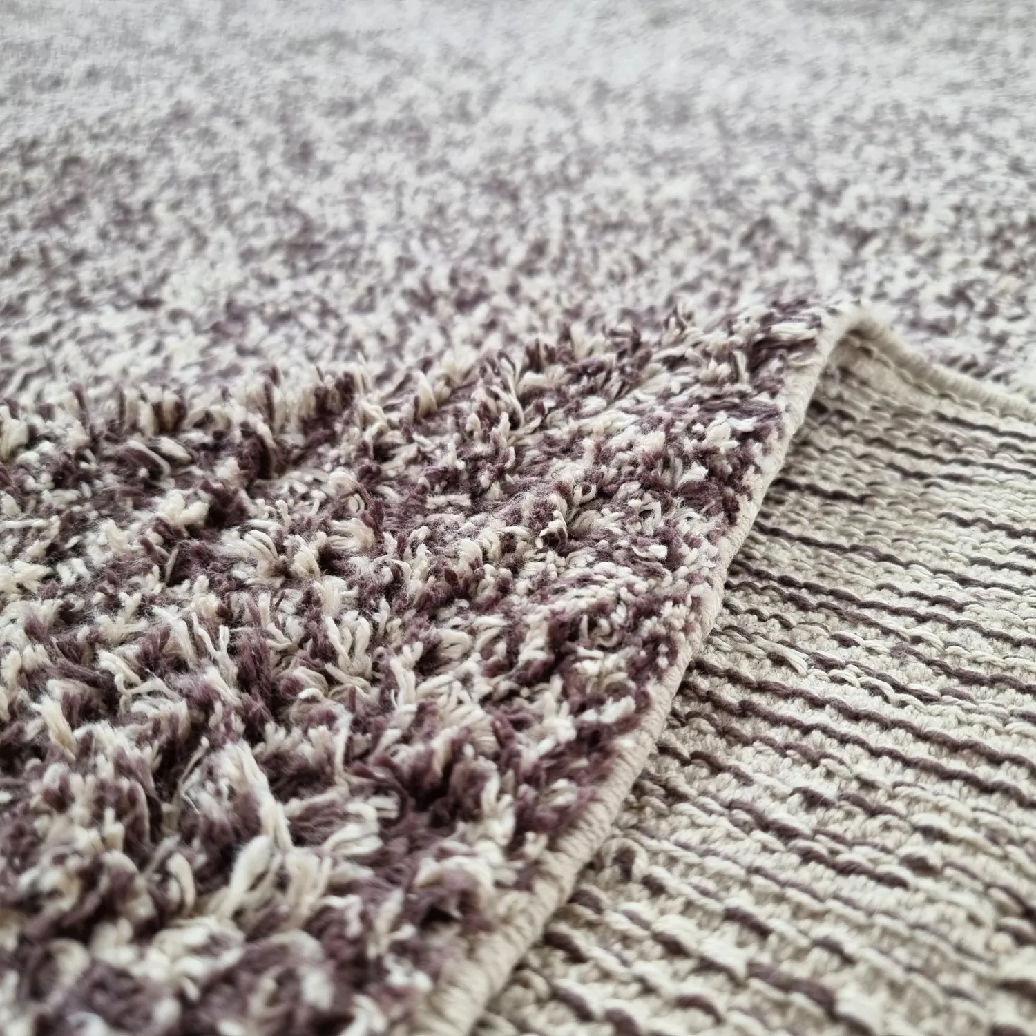Ryetepper - Celina Natural Cotton Shaggy (beige/brun)