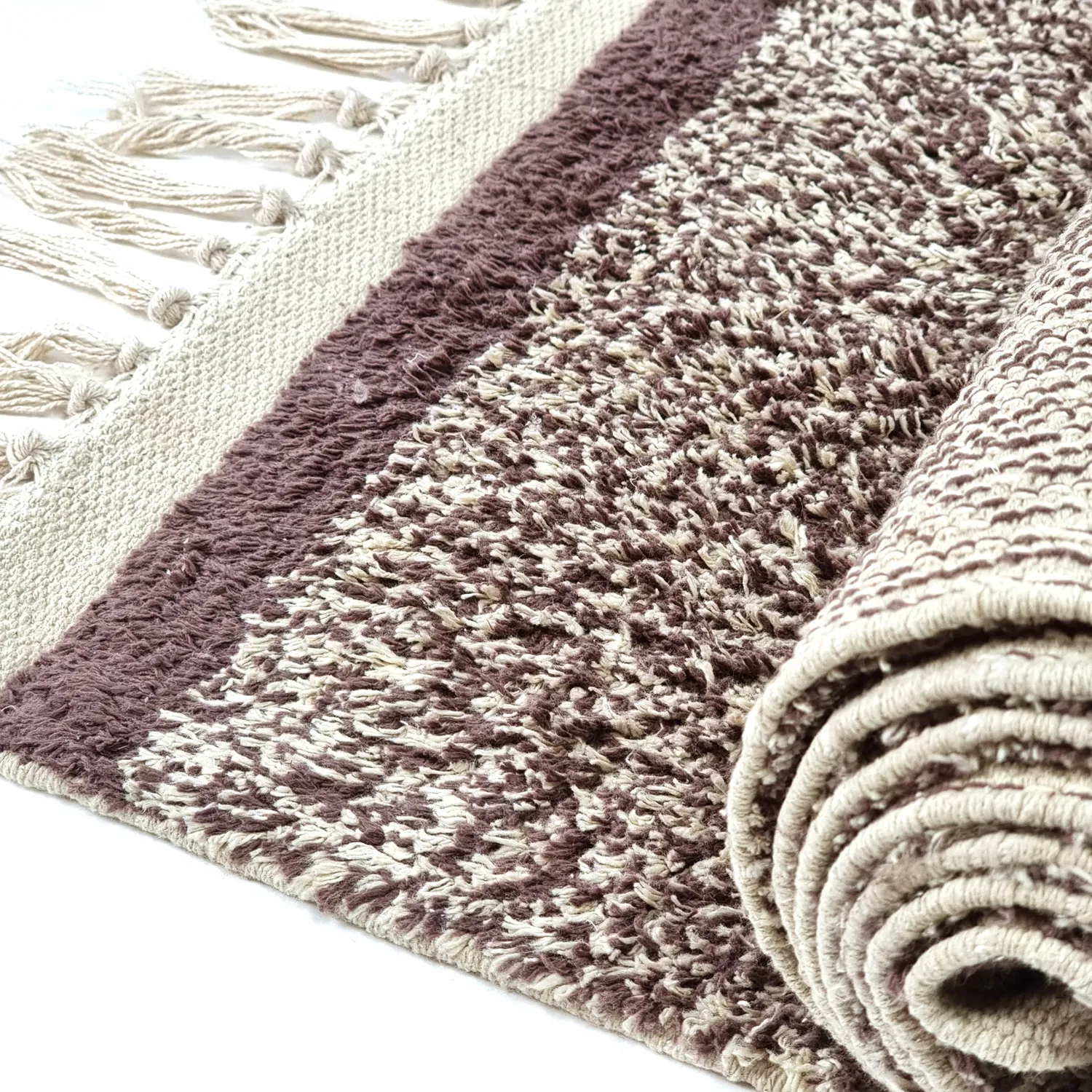 Ryetepper - Celina Natural Cotton Shaggy (beige/brun)