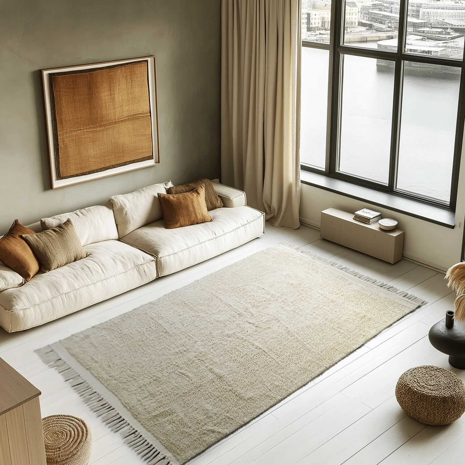 Ryetepper - Celina Natural Cotton Shaggy (off white/beige)