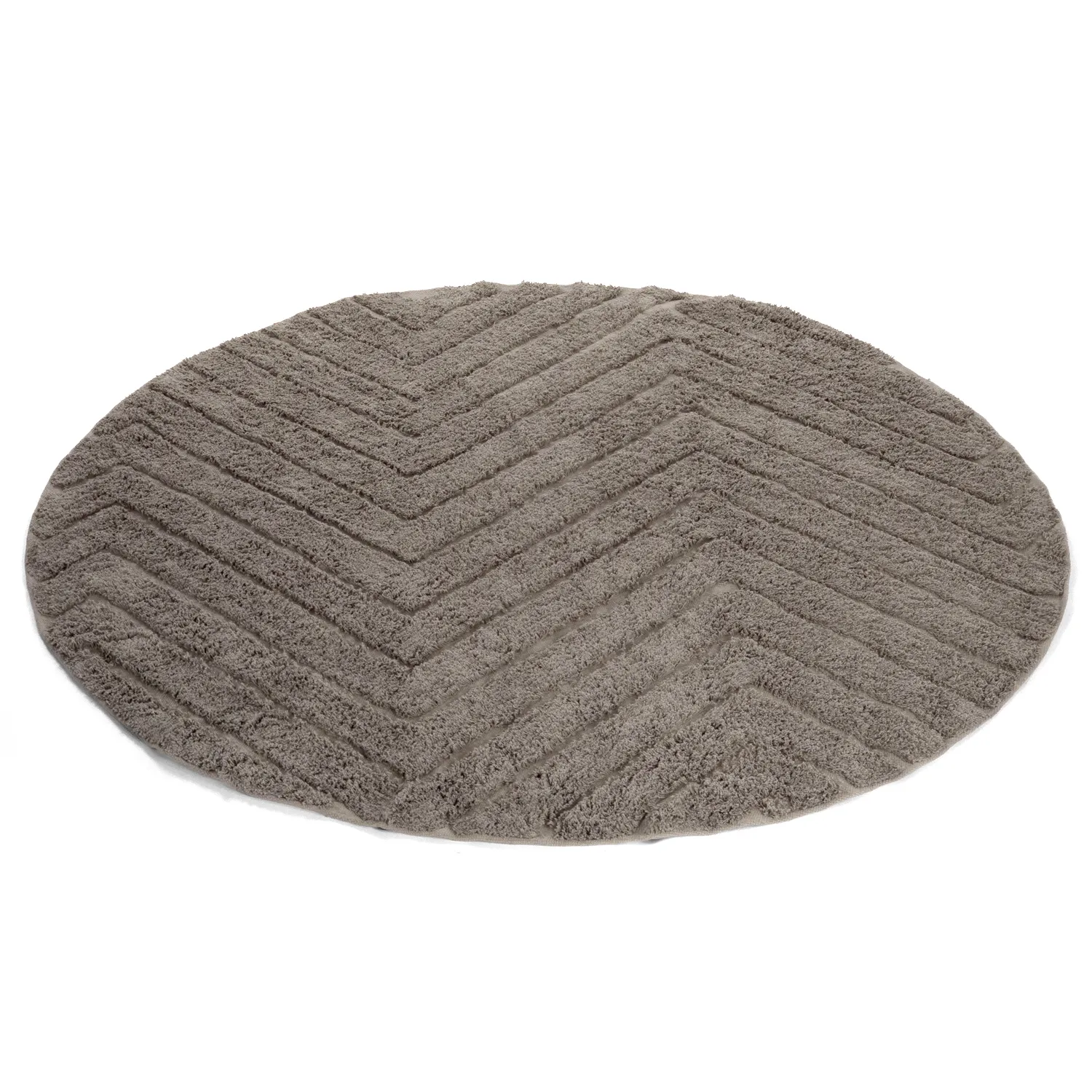 Runde tepper - Conara Natural Cotton Shaggy (taupe)