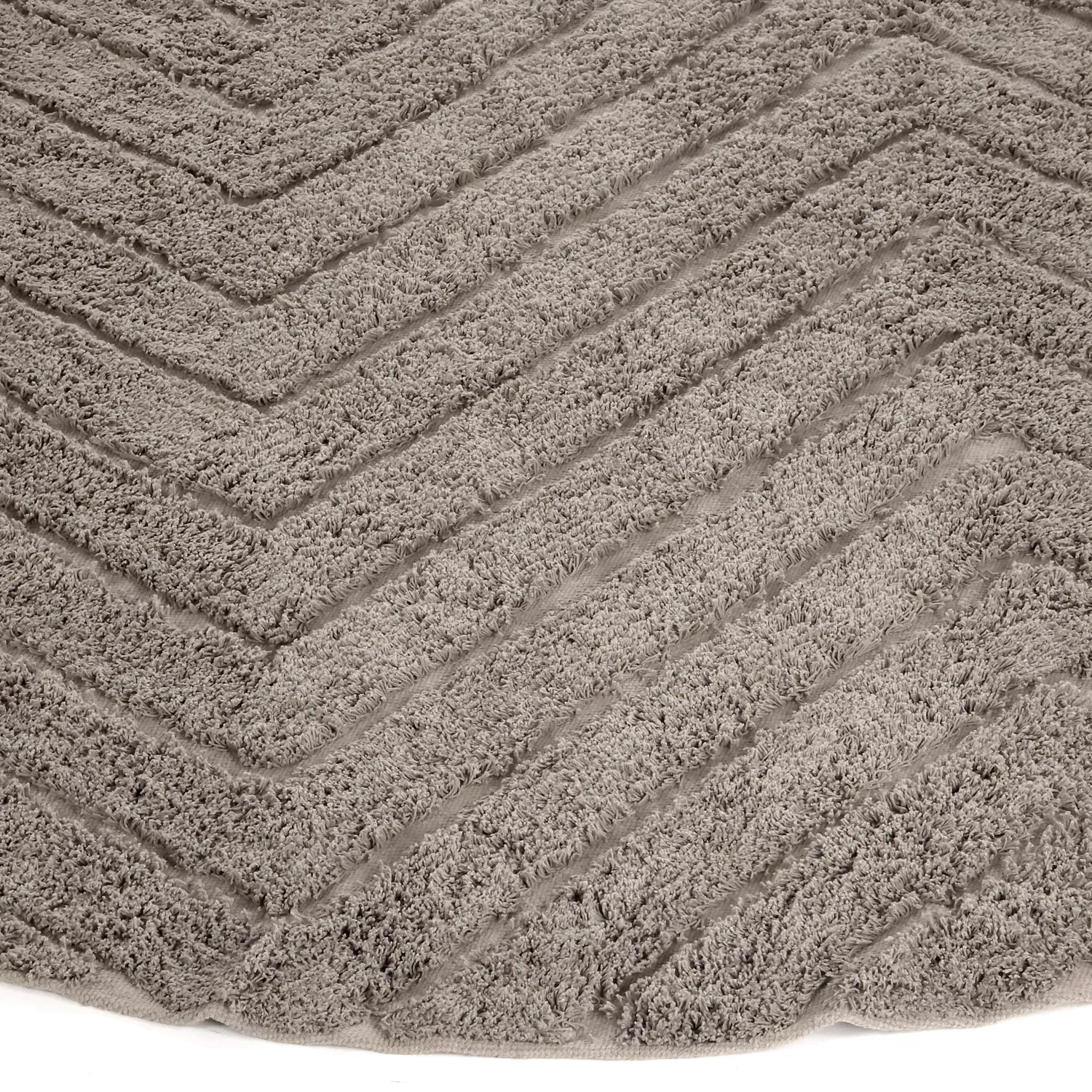 Runde tepper - Conara Natural Cotton Shaggy (taupe)