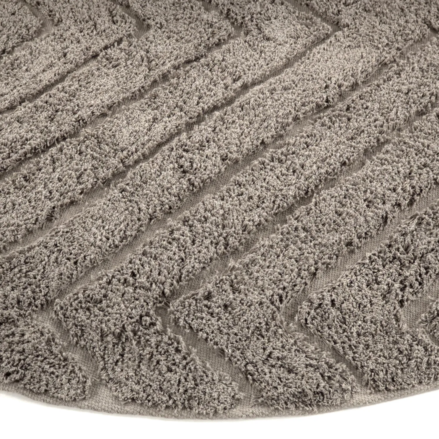 Runde tepper - Conara Natural Cotton Shaggy (taupe)